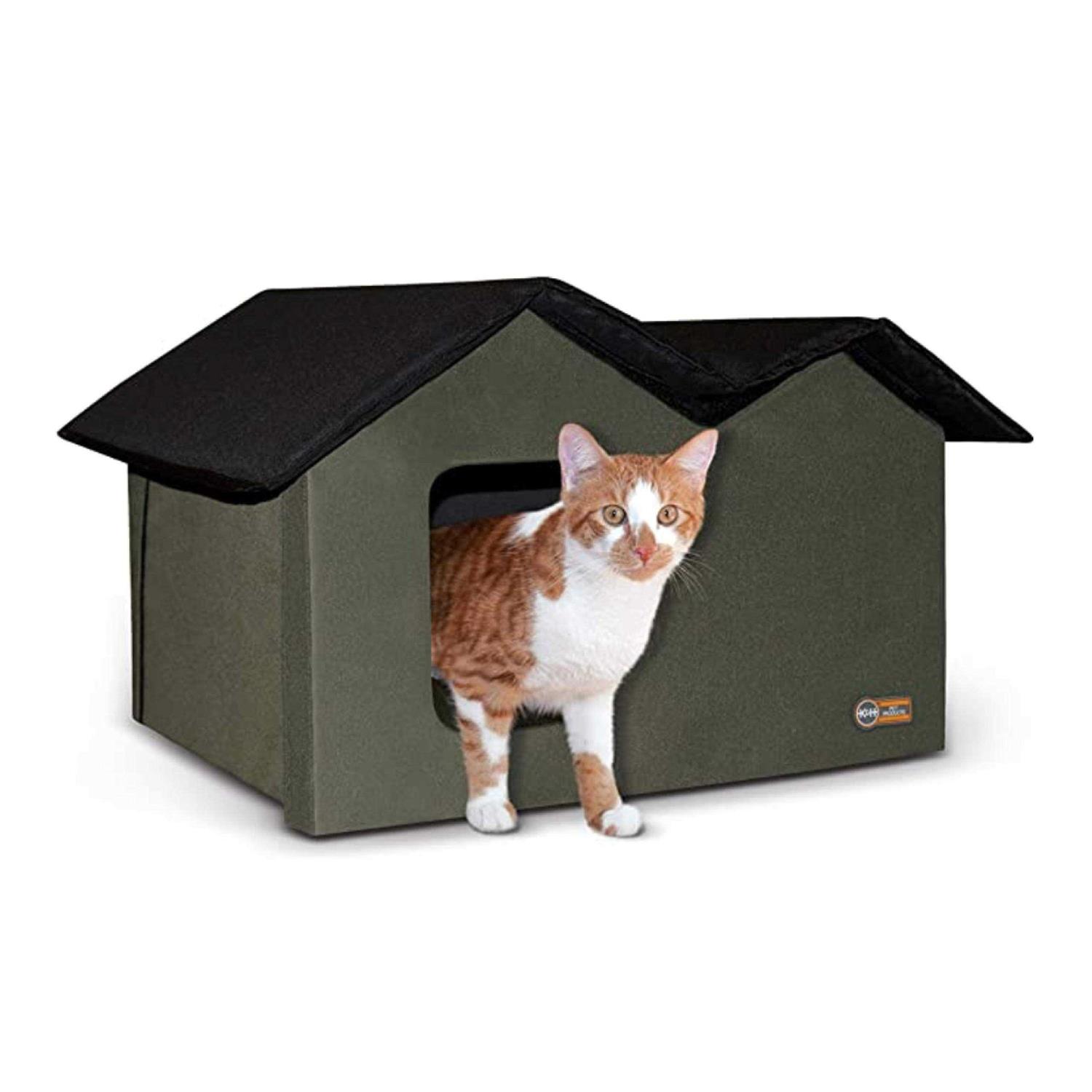 K&H Pet Products Extra-Wide Outdoor Kitty House - Pet Supplies online store