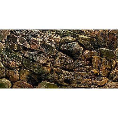 VIP.LINE Rock Wall Aquarium Background Poster PVc Fish Tank Decor Landscape 24 36 48 72 - Pet Supplies online store
