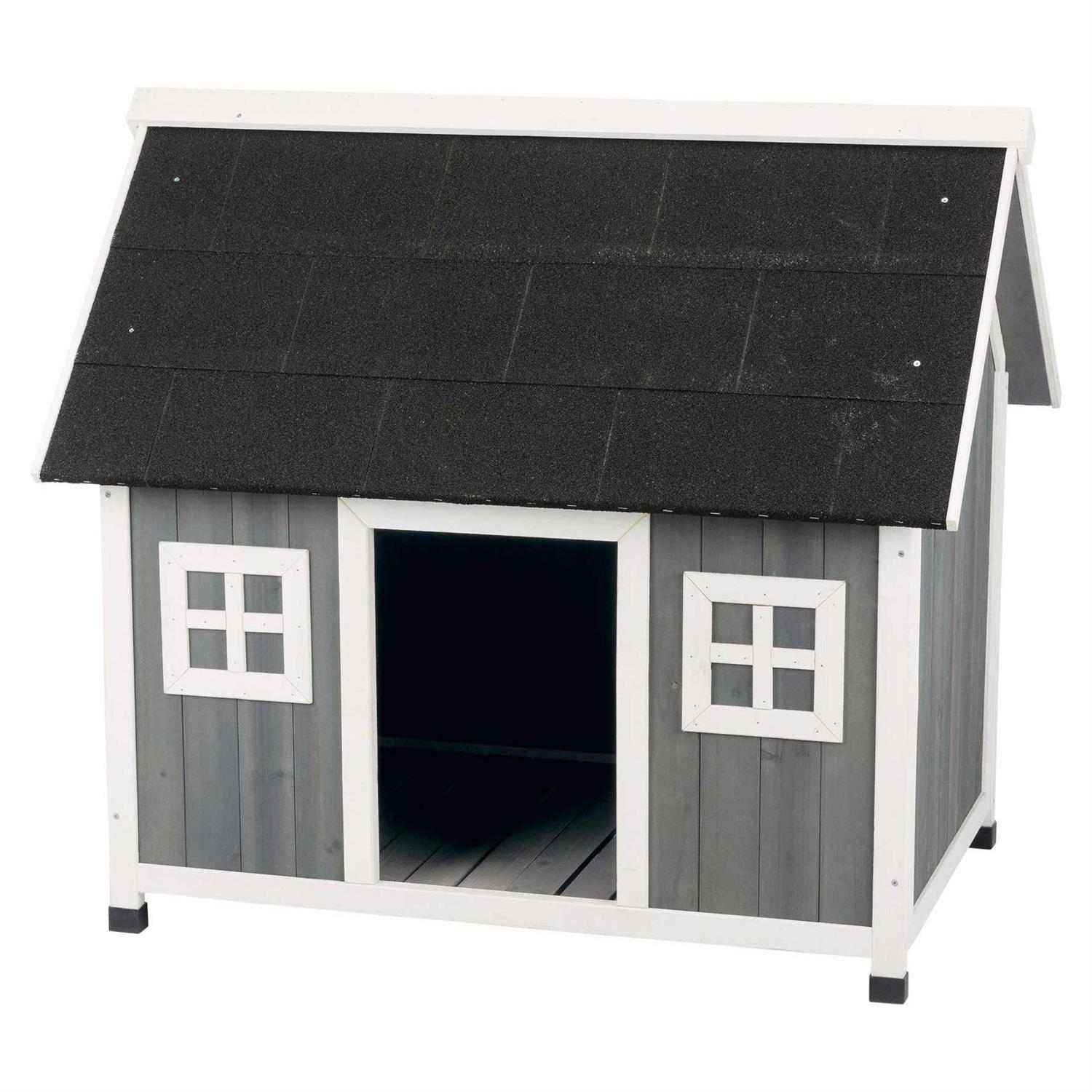 Trixie Pet Natura Barn Style Dog House Gray - Pet Supplies online store