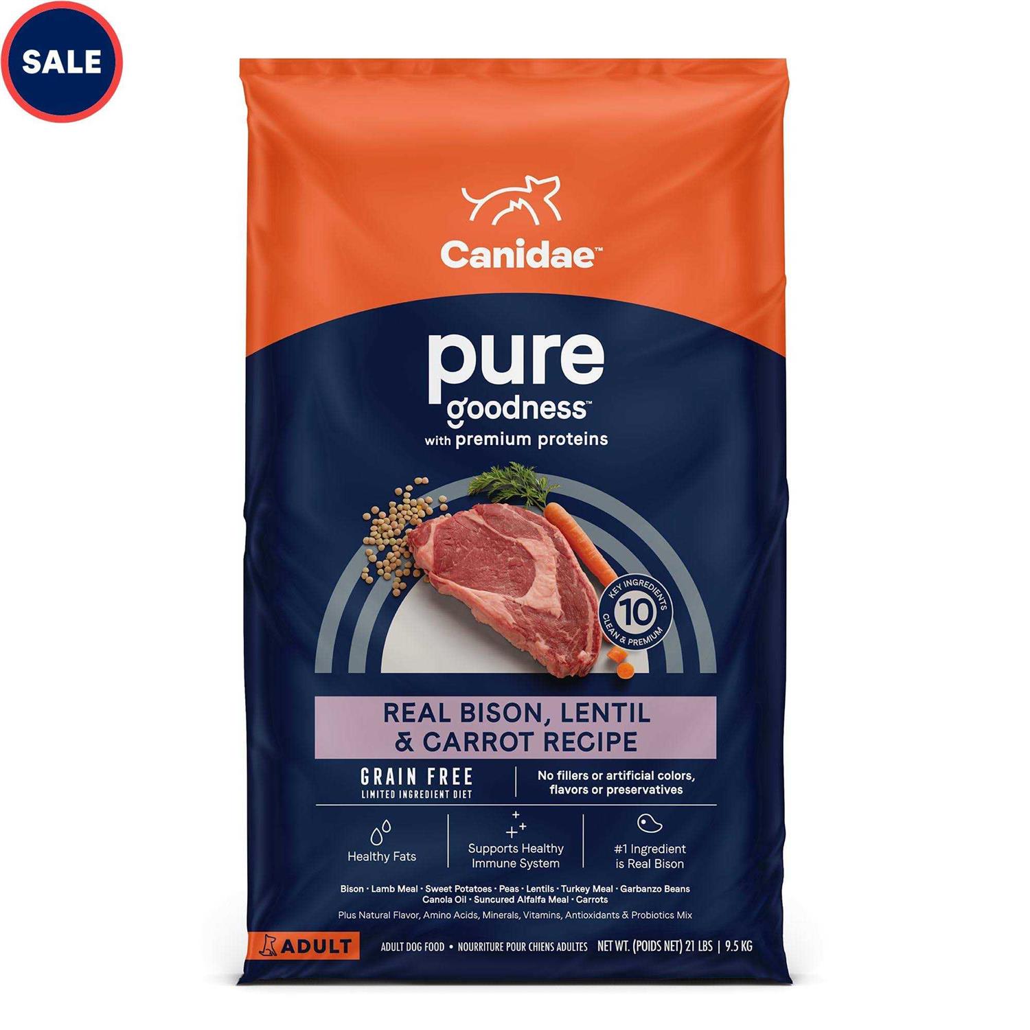 Canidae Grain Free Pure Bison Dry Dog Food - Pet Supplies online store