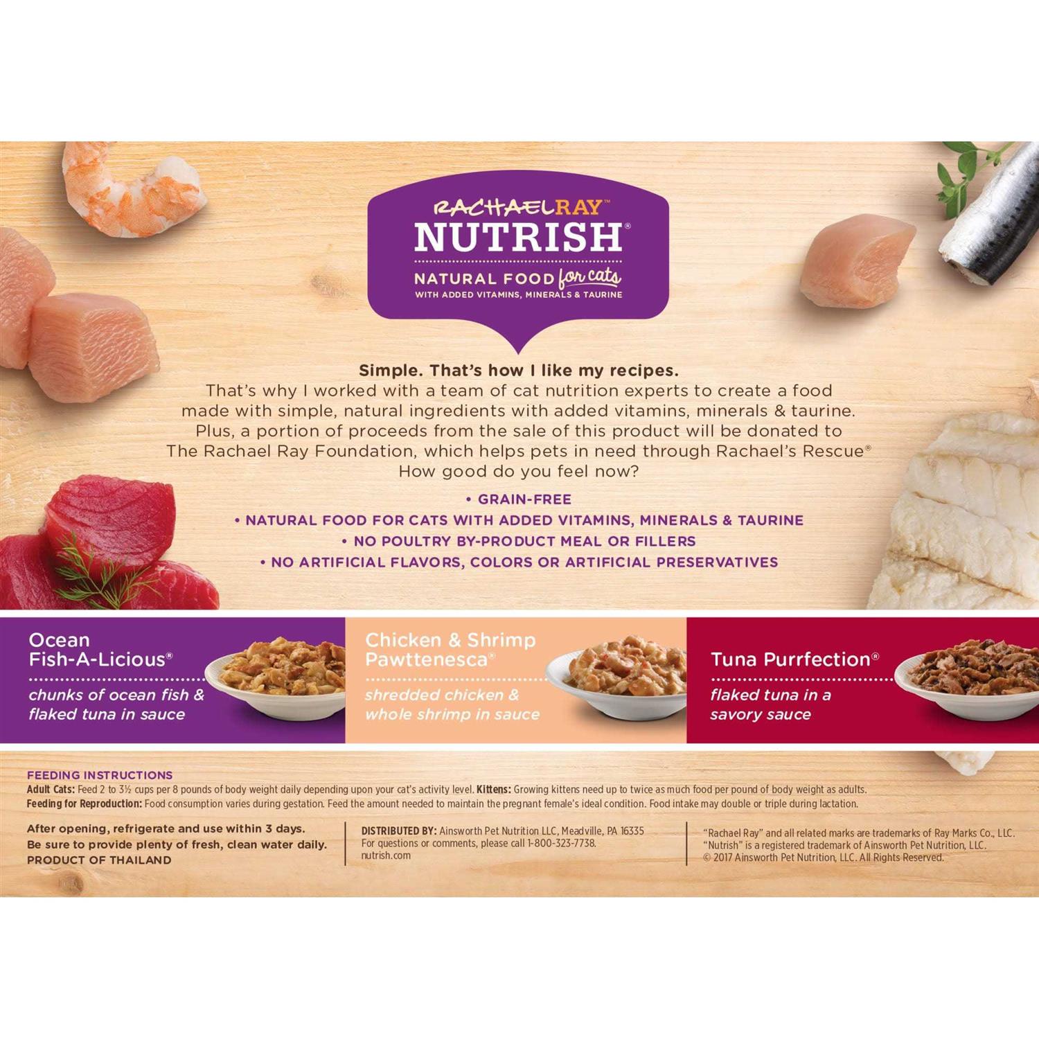 Rachael Ray Nutrish Variety Pack Wet Cat Food - Pet Supplies online store