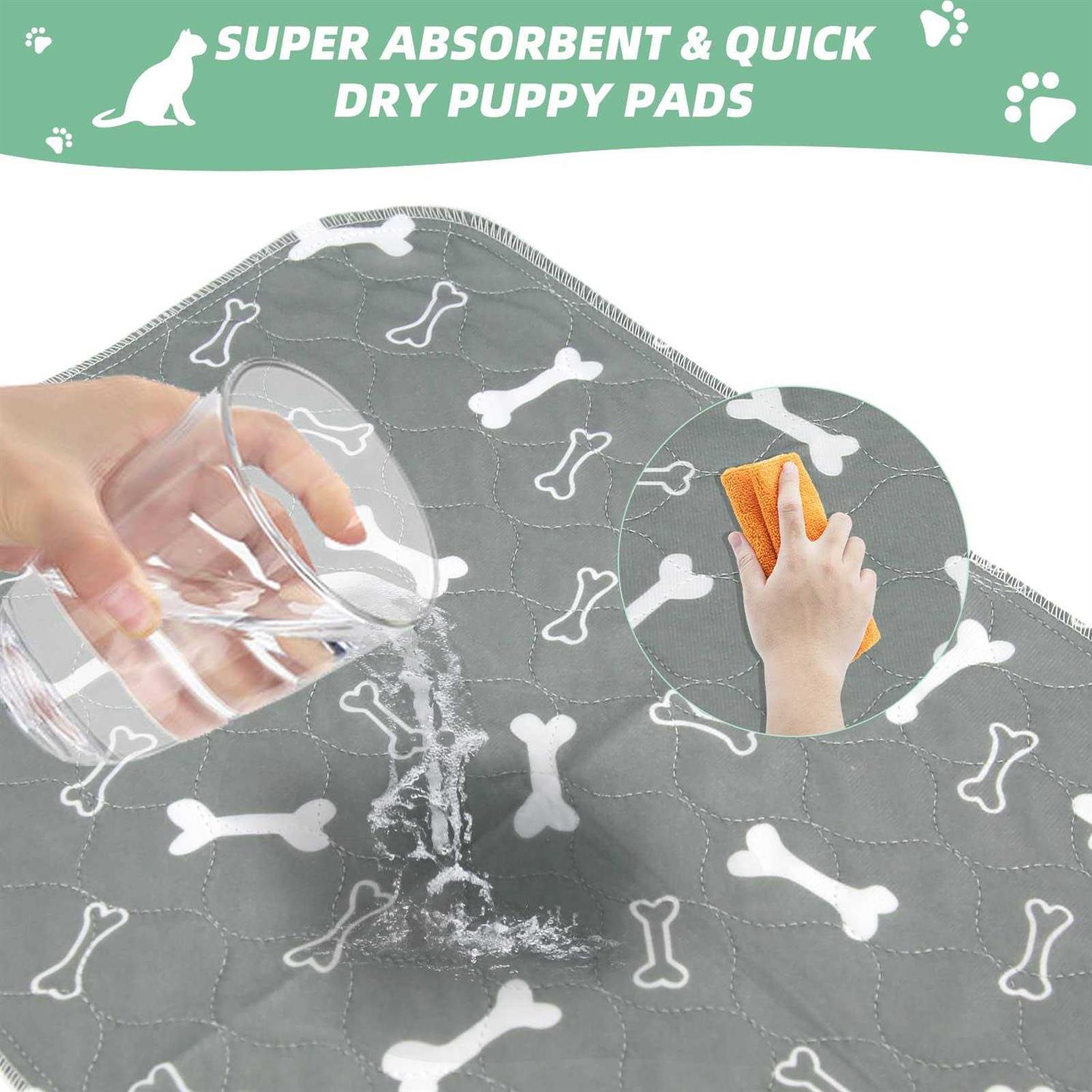 Baodan Washable Dog Pee Pads 2 Pack Reusable Puppy Pads Non-Slip Super Absorbent Dog Mat Incontinence Pads for Dog Playpen - Pet Supplies online store