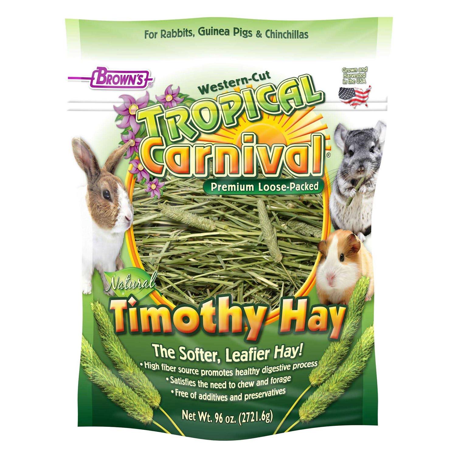 Brown's Tropical Carnival Natural Timothy Hay - Pet Supplies online store