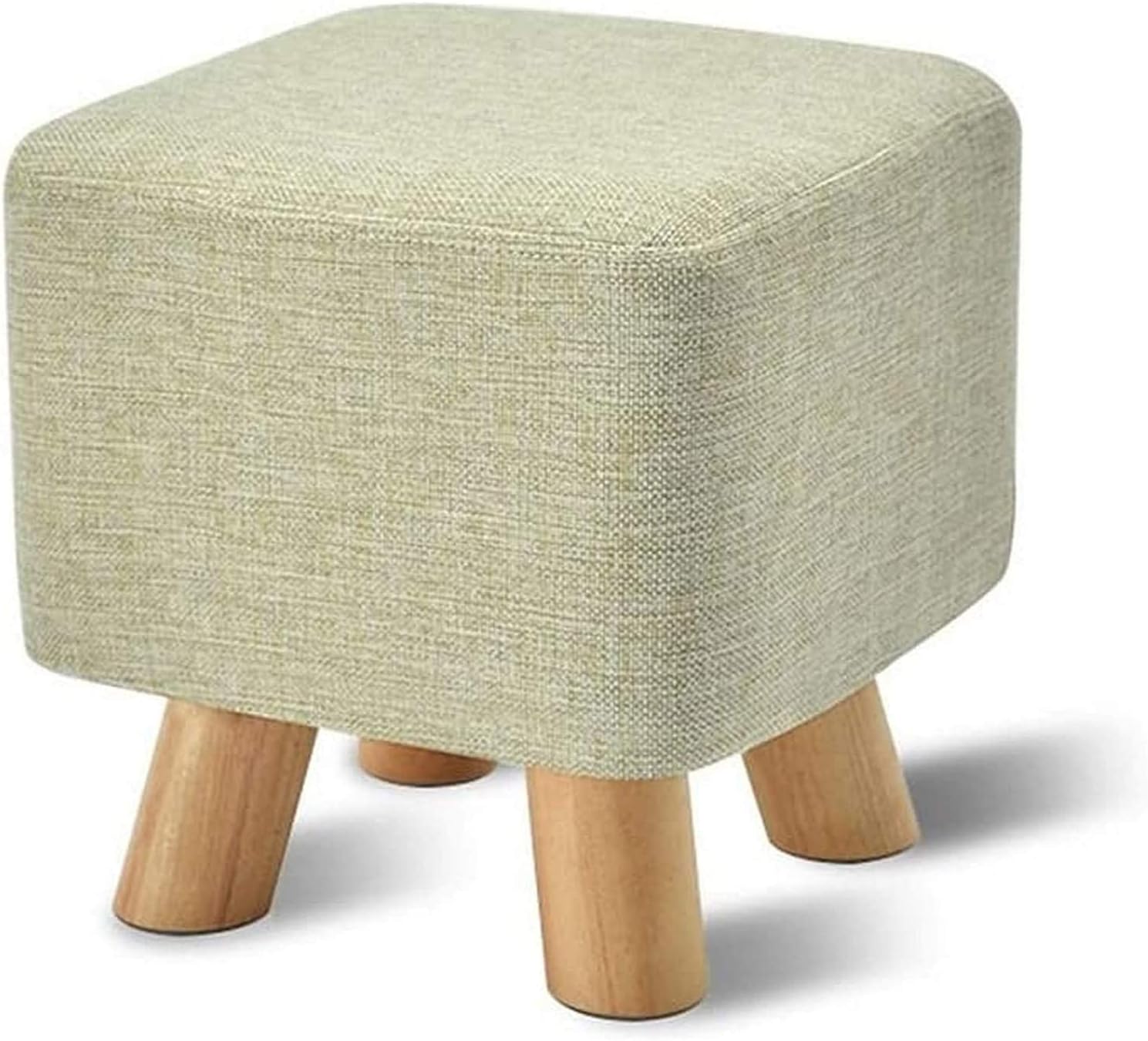 Storage Footstool Solid Wood Solid Color Change Shoes Stool lstered Footstool Footrest Small Seat Foot Rest Chair lstered Stool