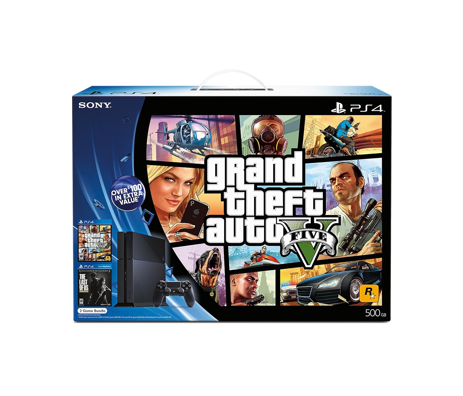 Sony PS4-3000639 - Includes 500GB Playstation 4 Game Console