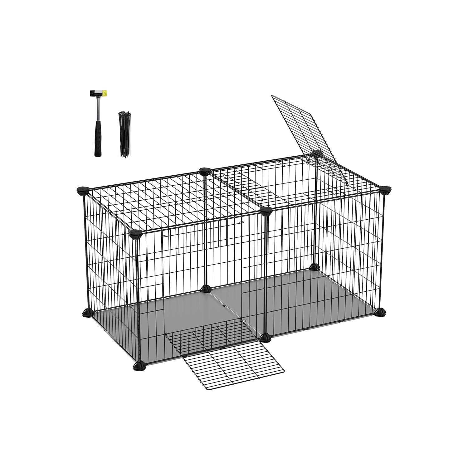 SONGMICS Small Animal Playpen with Top and Base - Pet Supplies online store