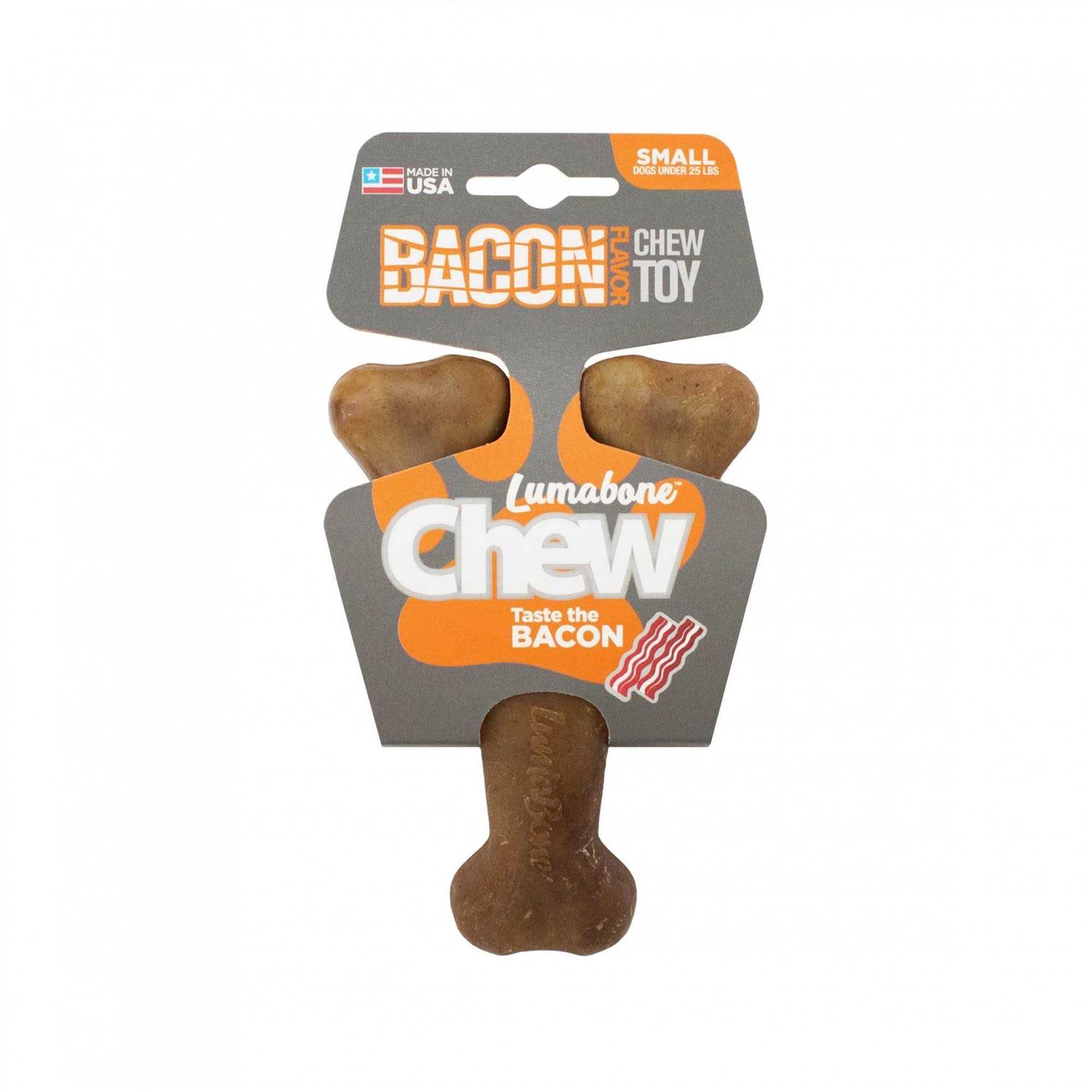 Lumabone Real Bacon Durable Wishbone Dog Chew Toy - Pet Supplies online store