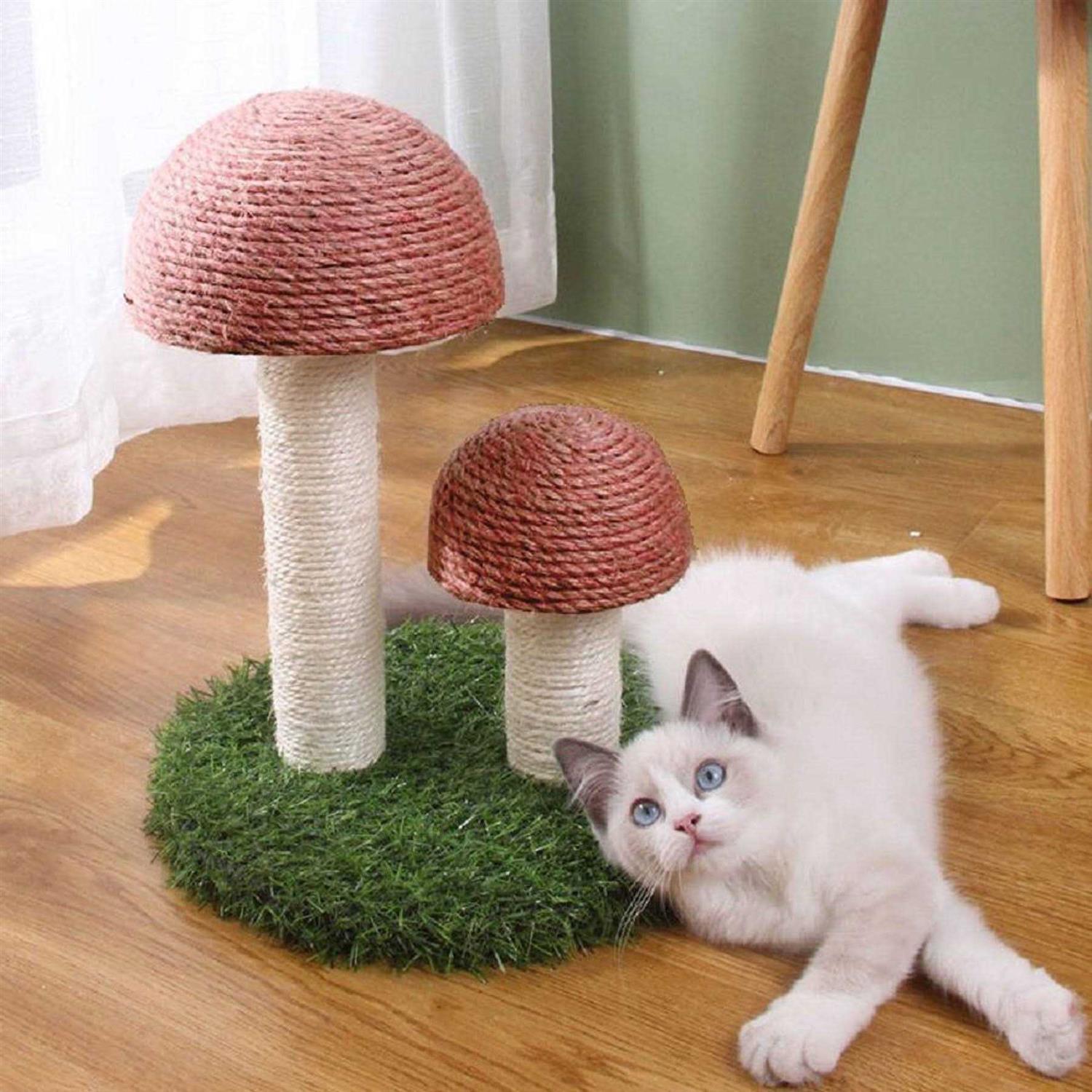 Lovely Caves Gardern Mushroom Cat Scratcher - Pet Supplies online store