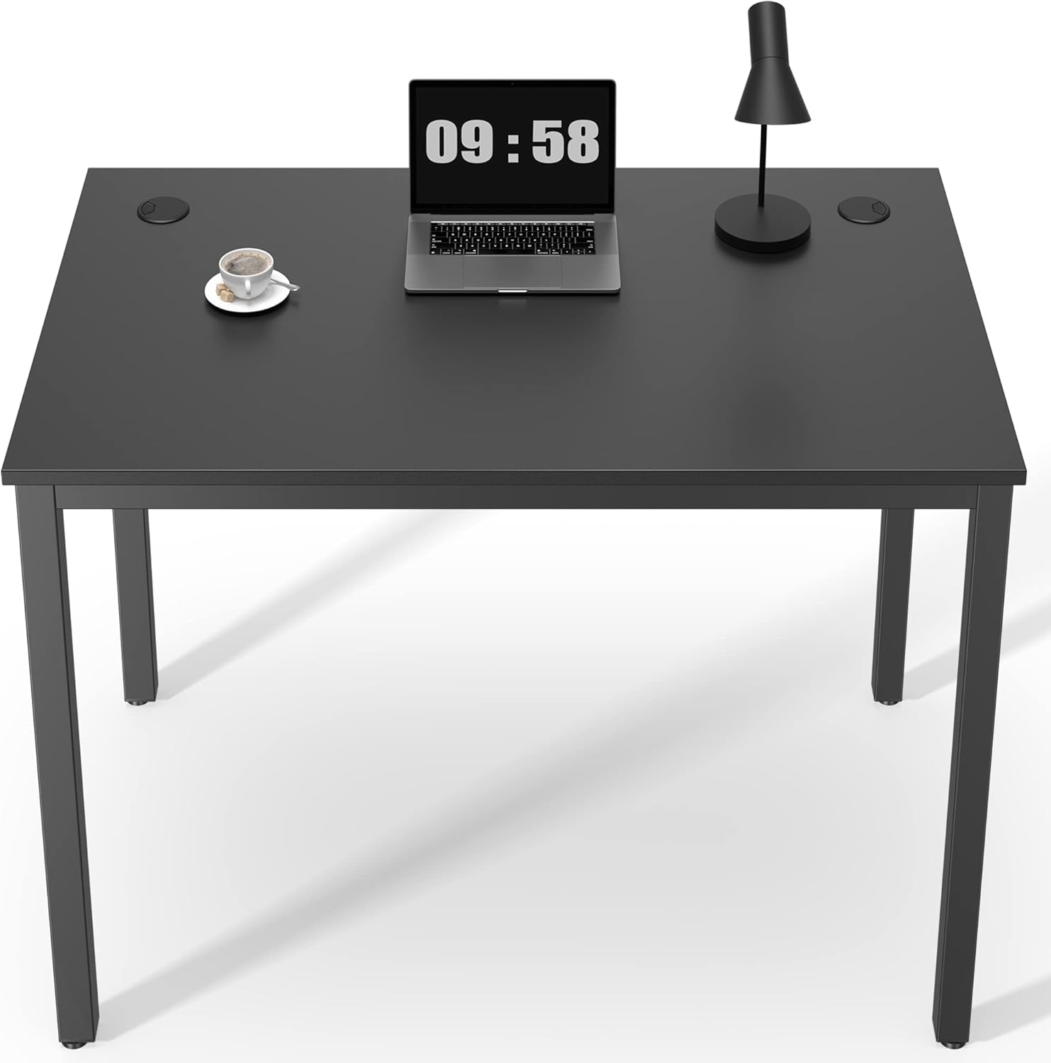 EE EUREKA ERGONOMIC 39 Inch Small Black Gaming Computer Desk, Home Office Corner PC Laptop Table Modern Mini Cute for Small Spaces Kids Boys Girls Teens Gifts Bedroom Work Study Writing, EPA Certified