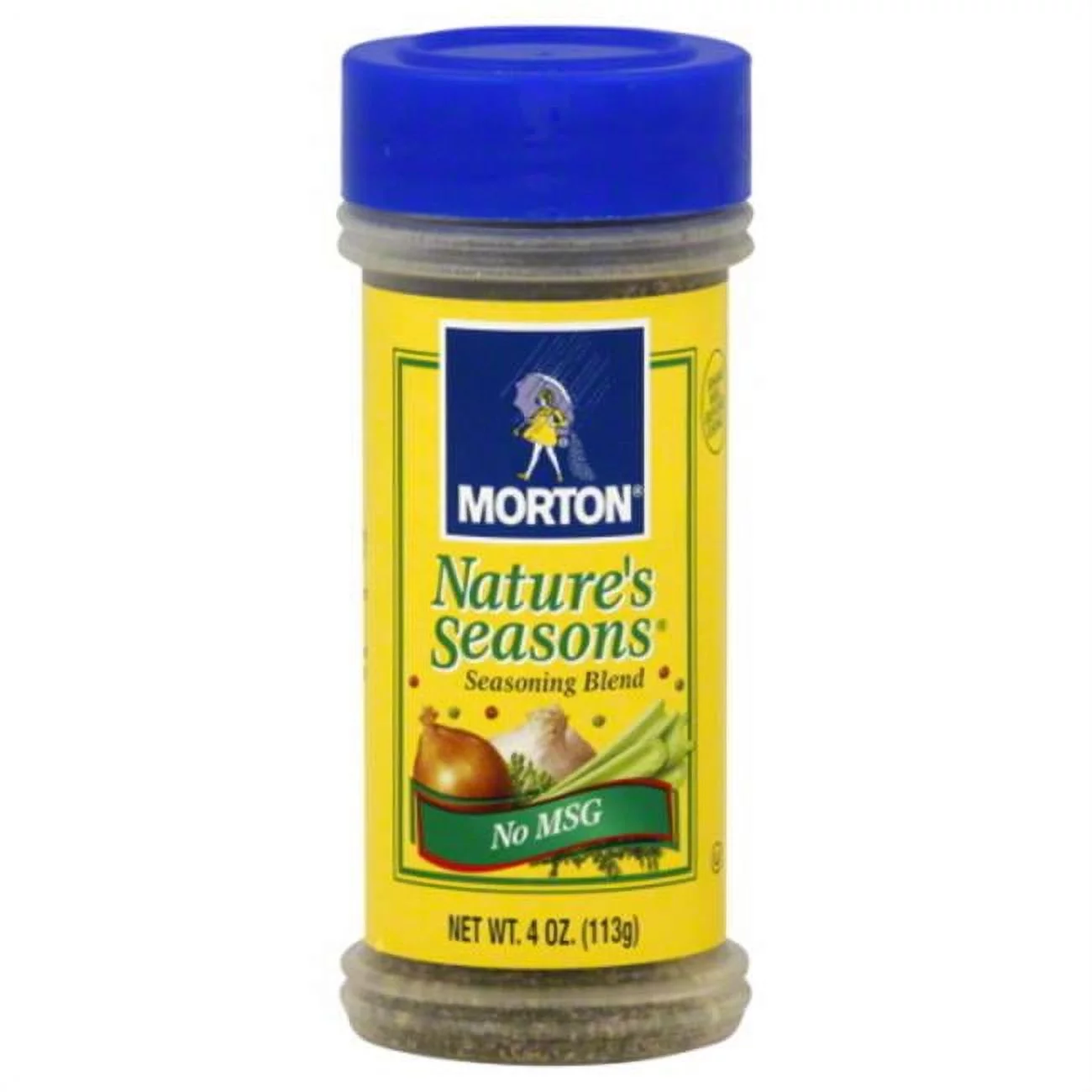 Morton Nature's Seasons Seasoning Blend - Savory Blend of Spices for Lighter Fare, 4 oz Canister