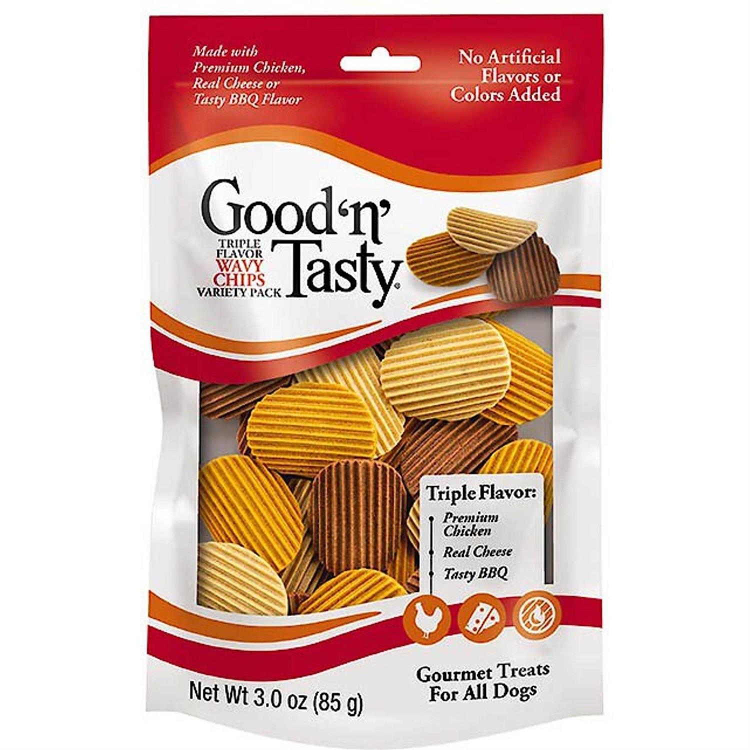 Good 'n' Tasty Triple Flavor Wavy Chips - Pet Supplies online store