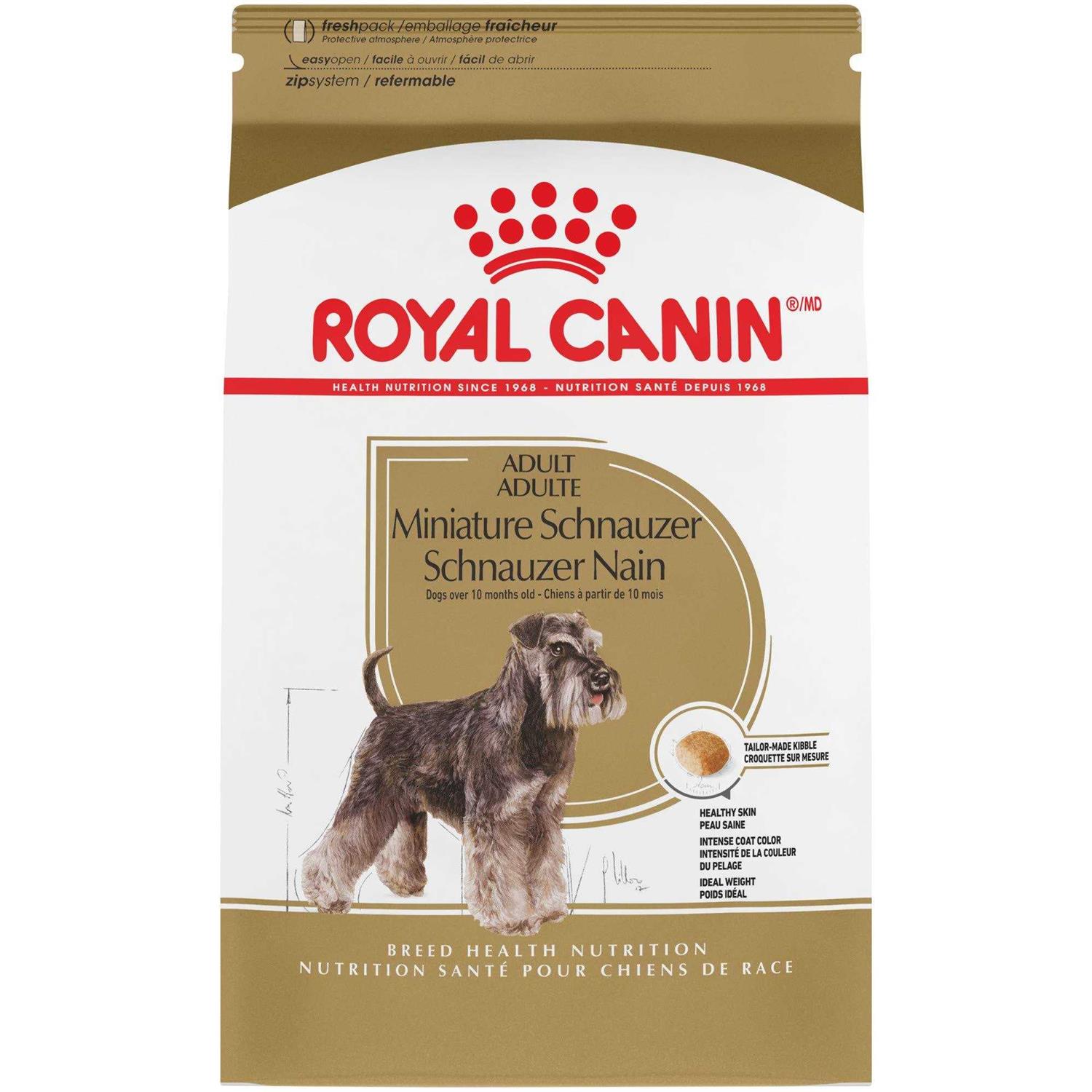 Royal Canin Breed Health Nutrition Miniature Schnauzer Adult Dry Dog Food - Pet Supplies online store