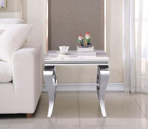 Faux Marble Coffee Table, Modern 47