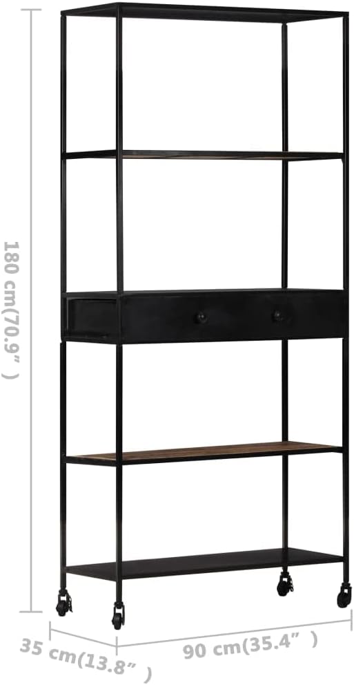 Open Bookcase, freestanding, for Storage and Display, Suitable for Living Room, Bedroom, Home, Office,Book Cabinet 35.4