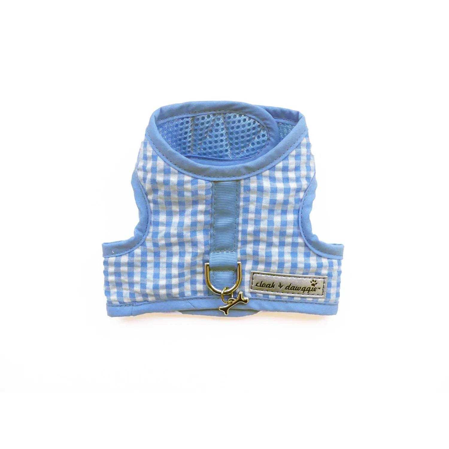cloak & dawggie Teacup Gingham Dog Harness Vest - Pet Supplies online store
