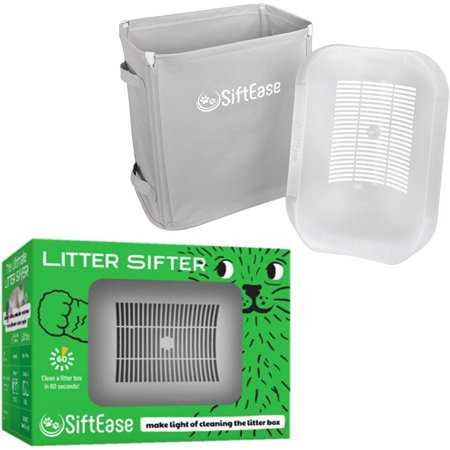 SiftEase Litter Box Cleaner Litter Sifter - Works with Any Cat Litter Box, Fast Cleaning, Eliminate Odors, Simply Pour into XL Litter Scoop, Reduce - Pet Supplies online store
