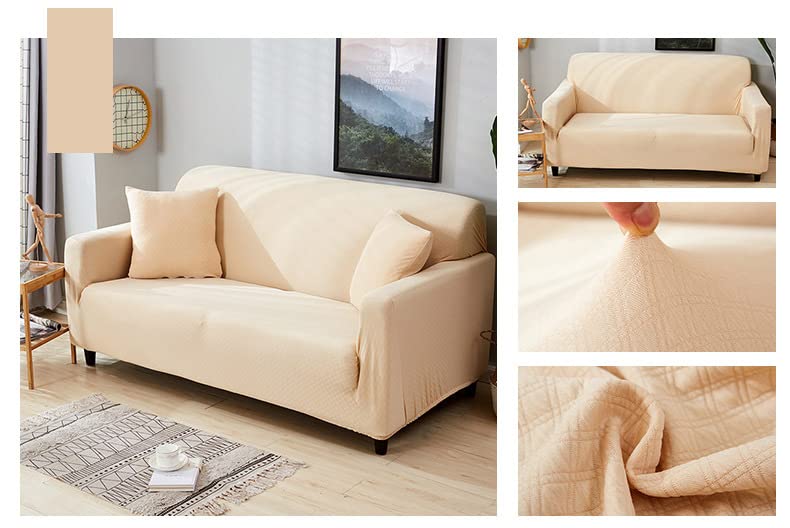 High Elastic Sofa Cover,Waterproof Sofa Covers,All-Inclusive Cushion Cover,Anti-Slip Sofa Cover,Soft and Fashionable Sofa Cover,Living Room Furniture Protection Cover 1Seater90-145cm Ginger