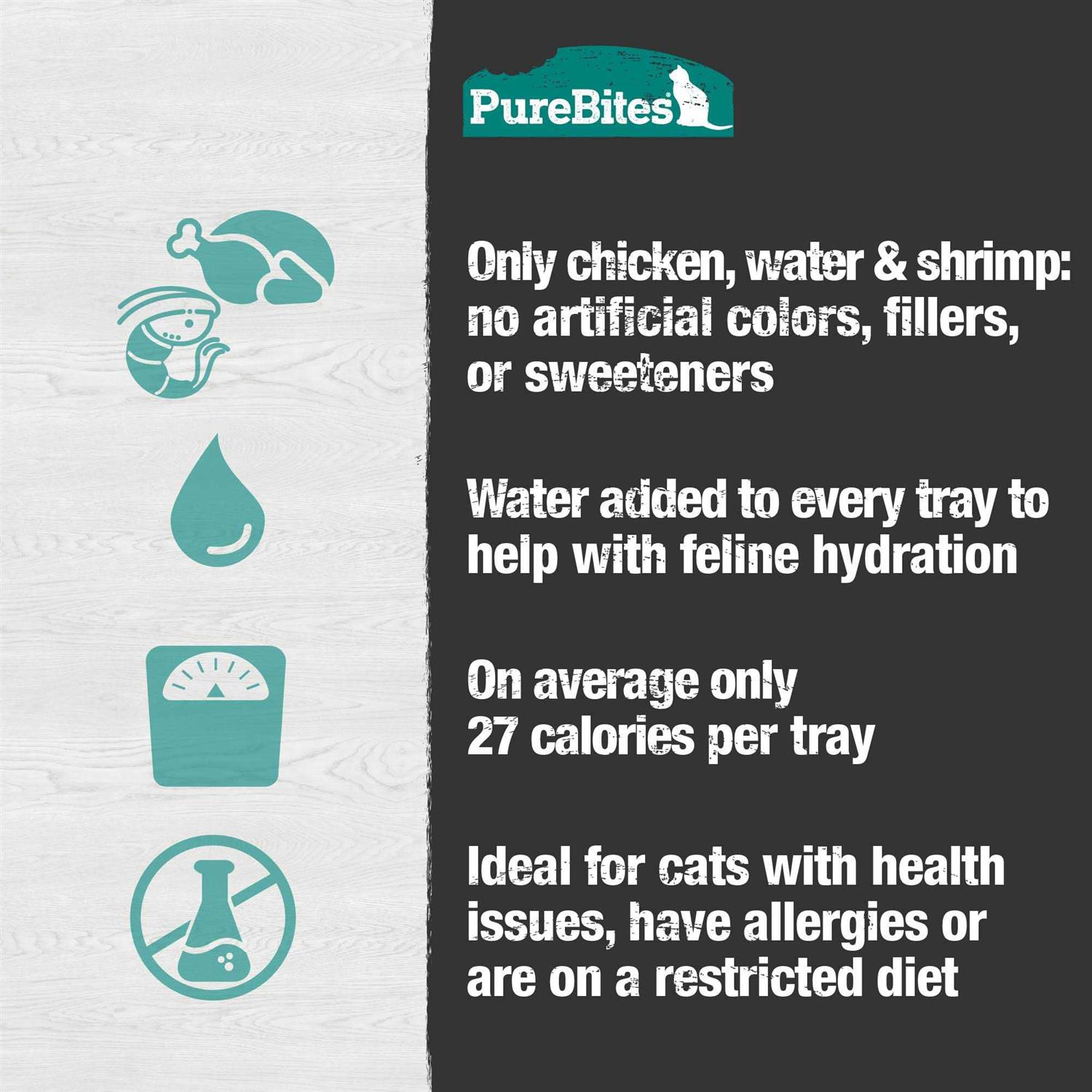 PureBites Mixers Chicken Breast & Wild Ocean Shrimp in Water Cat Food Topper Treat - Pet Supplies online store
