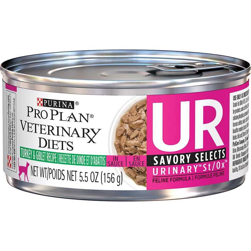 Purina Pro Plan Veterinary Diets UR Urinary St/Ox Savory Selects Feline Formula Recipe in Sauce Wet Cat Food - Pet Supplies online store