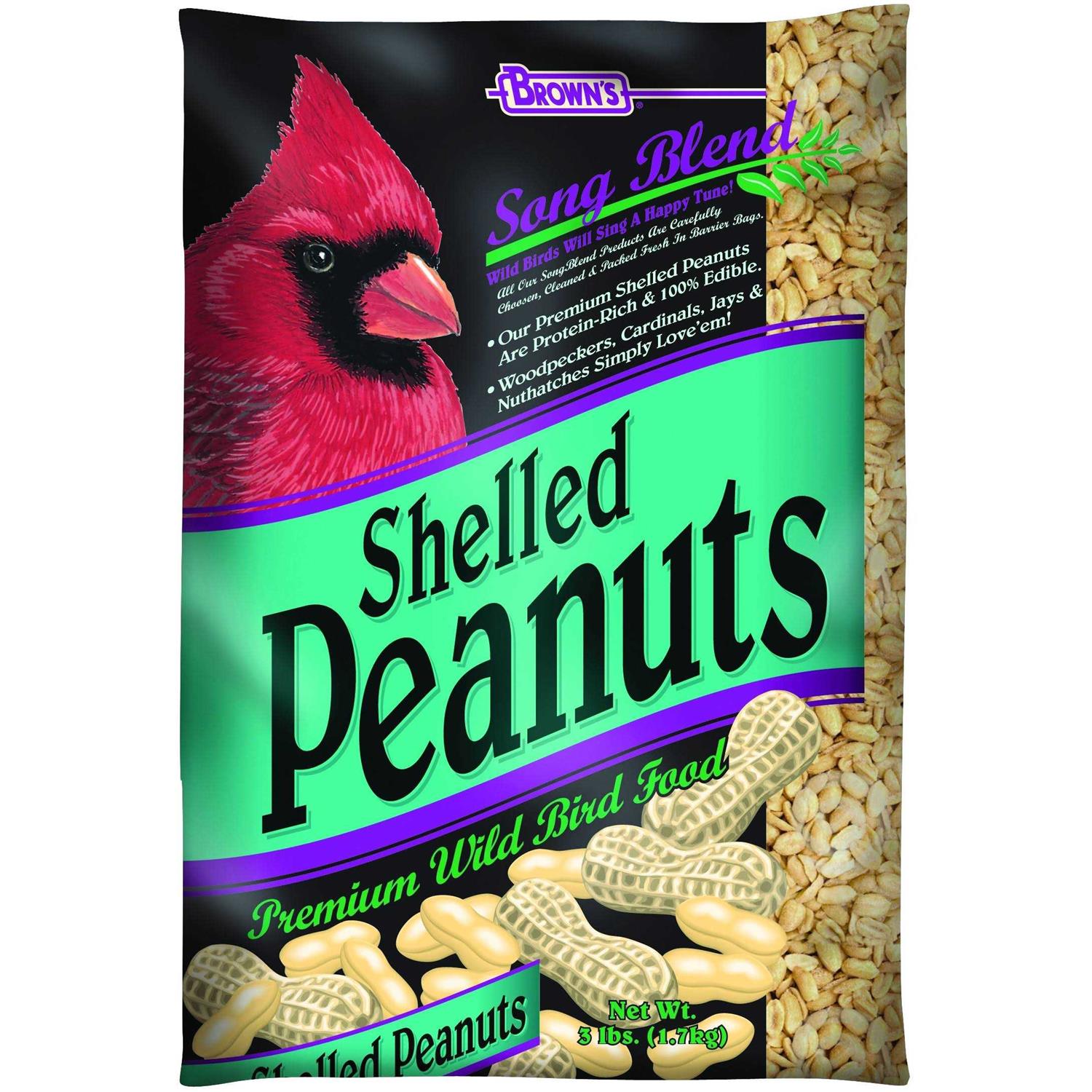 Brown's Song Blend Shelled Peanuts Premium Wild Bird Food - Pet Supplies online store