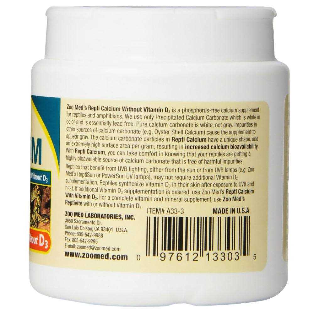 Zoo Med Repti Calcium without D3 - Pet Supplies online store