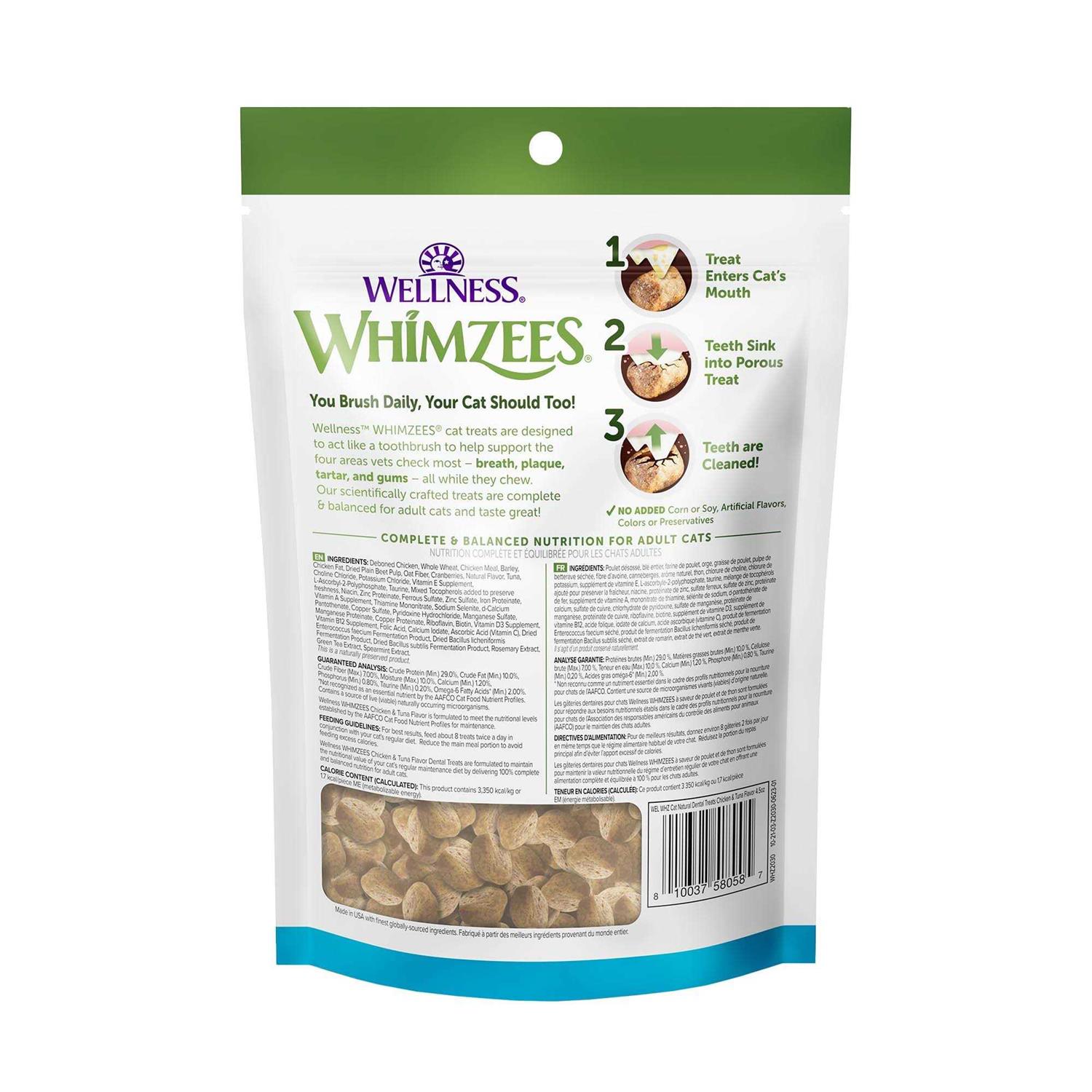 Whimzees Natural Dental Chicken Cat Treats - Pet Supplies online store