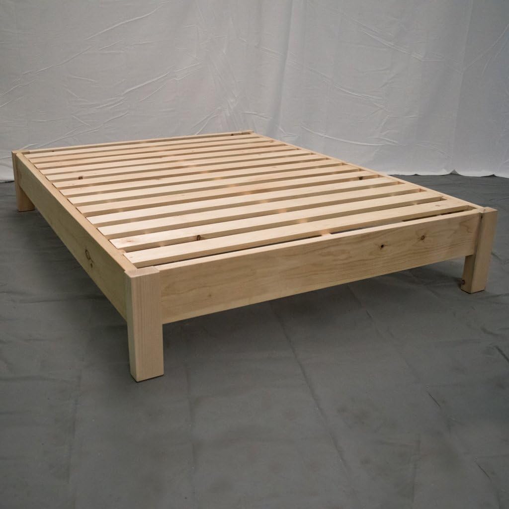 Farmhouse Unfinished Platform Bed - Twin - Solid Wood/Made in The USA