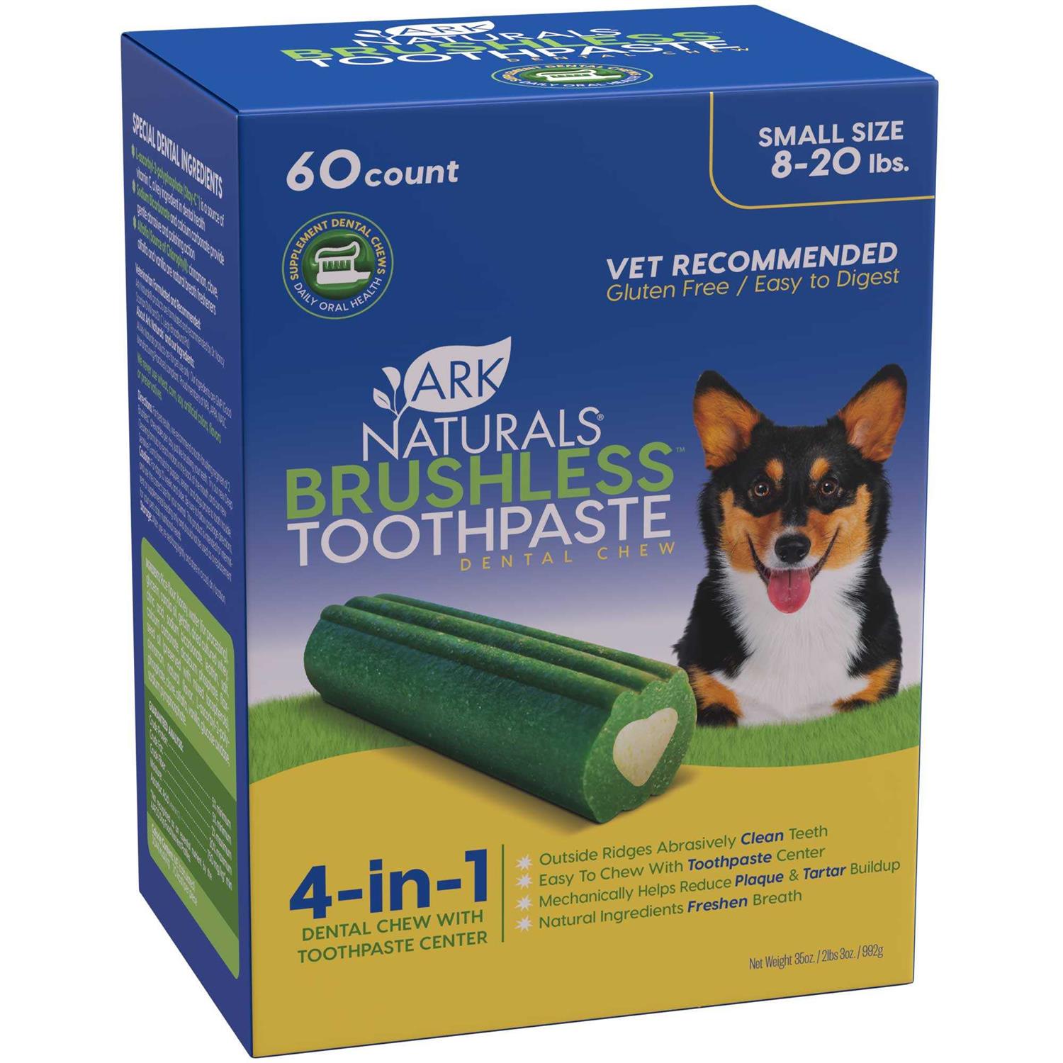 Ark Naturals Brushless Toothpaste Dental Small - Pet Supplies online store