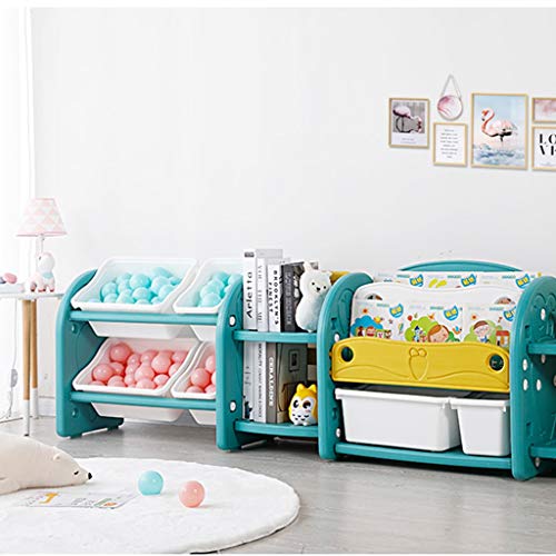 Kids Bookshelf Kids Bookcase,Kindergarten Cabinet Racks, Multi-Layer Storage Cabinets for Children at Home, Storage Racks for Children's Toys (Color : Pink, Size : 71 * 36 * 59cm)