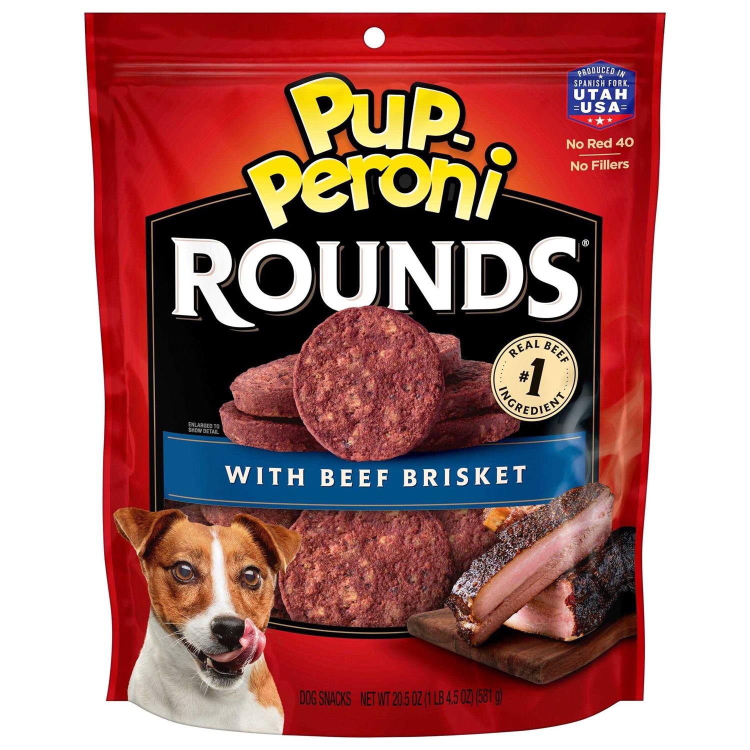 Pup-Peroni Rounds Dog Treats with Beef - Pet Supplies online store