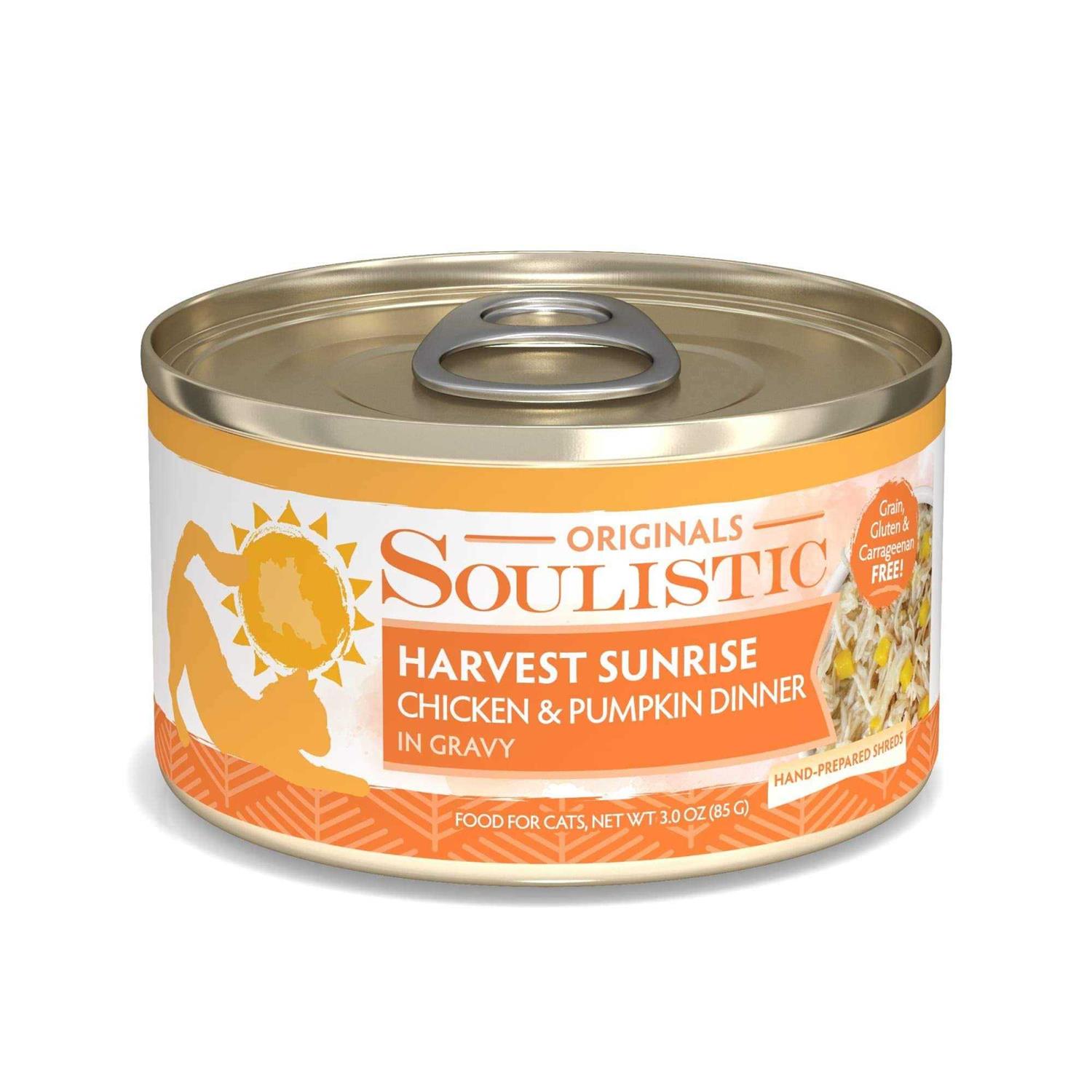 Soulistic Originals Harvest Sunrise Chicken & Pumpkin Dinner in Gravy Wet Cat Food - Pet Supplies online store