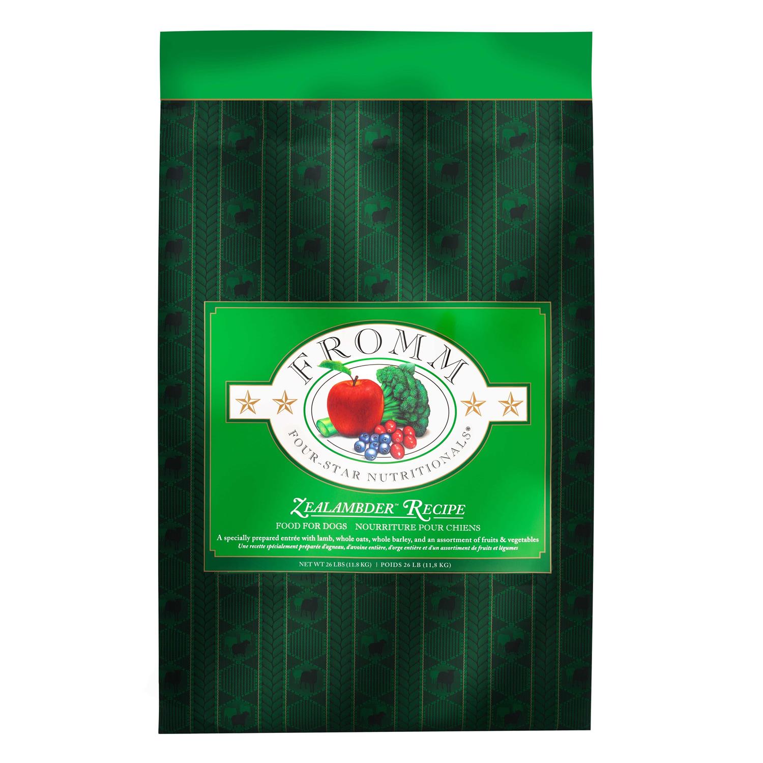 Fromm Four Star Dry Dog Food Zealambder Recipe - Pet Supplies online store