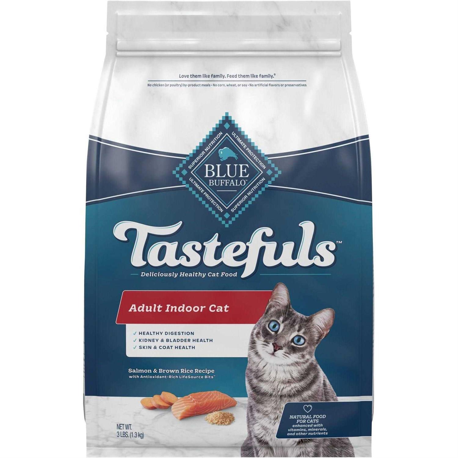 Blue Buffalo Tastefuls Adult Dry Cat Food Brown Rice - Pet Supplies online store