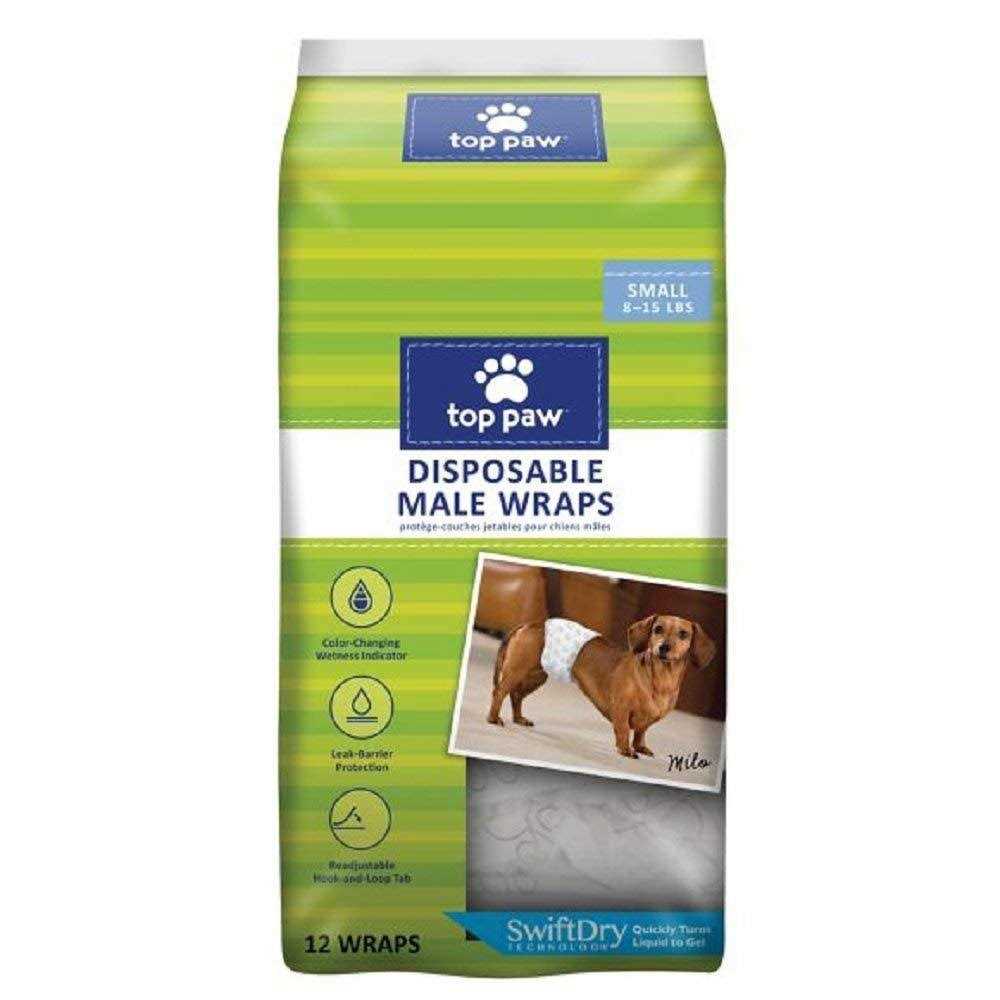 Top Paw Disposable Male Wrap Dog Diapers - Pet Supplies online store