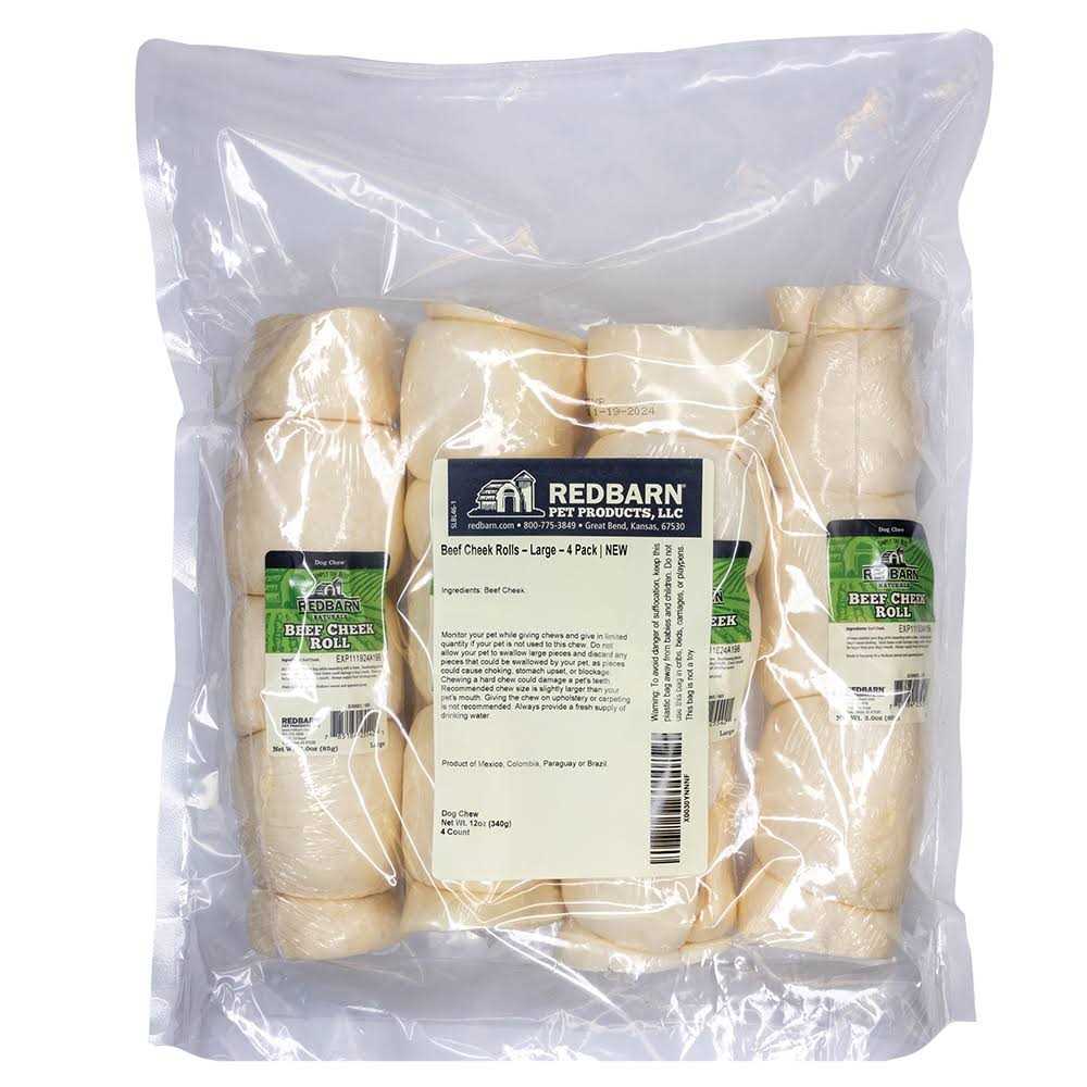 Redbarn Beef Cheek Roll Dog Large - Pet Supplies online store