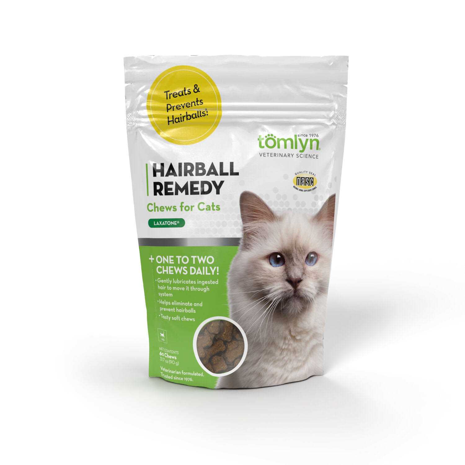 Tomlyn Laxatone Hairball Remedy Chews for Cats - Pet Supplies online store