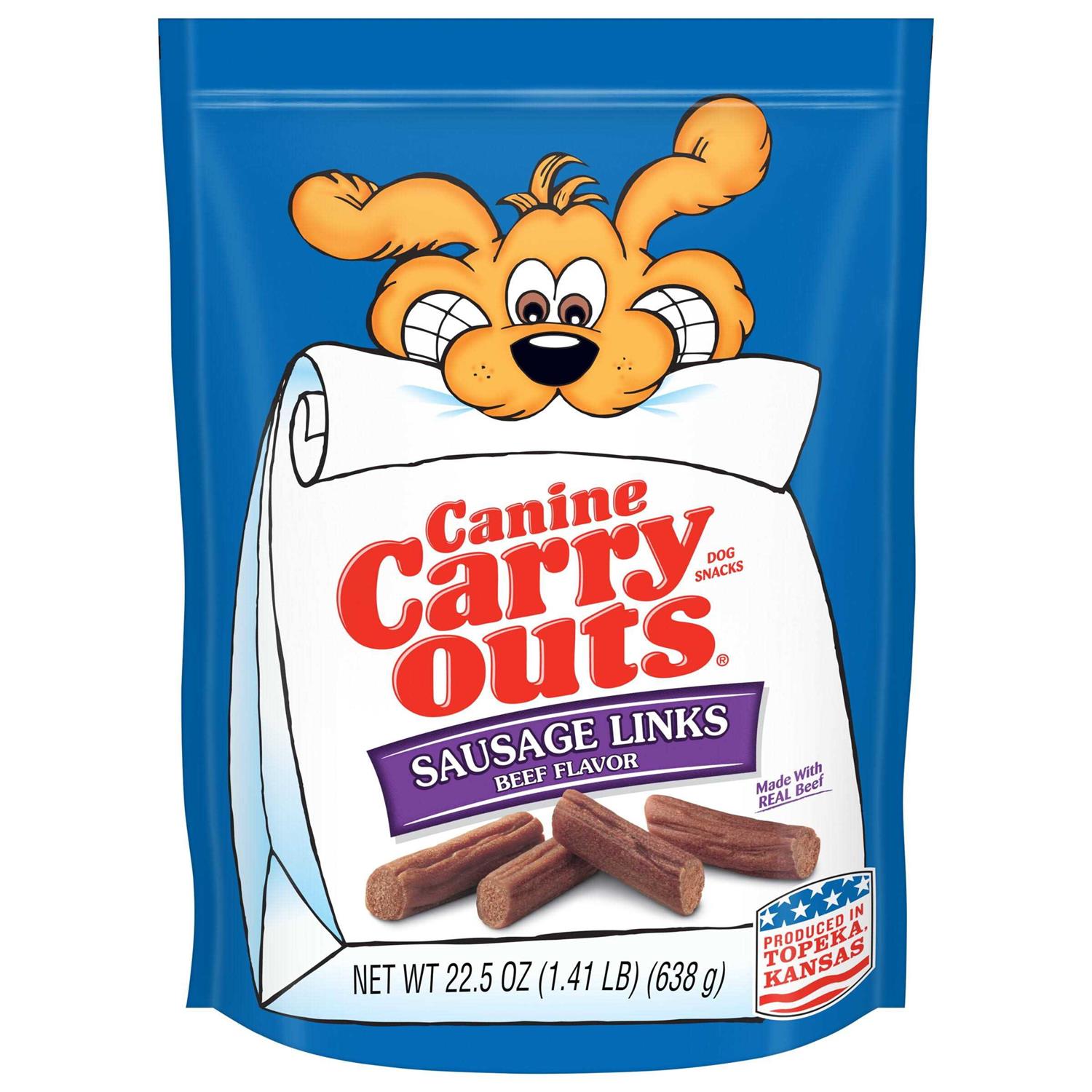 Canine Carry Outs Sausage Links Beef Flavor Dog - Pet Supplies online store