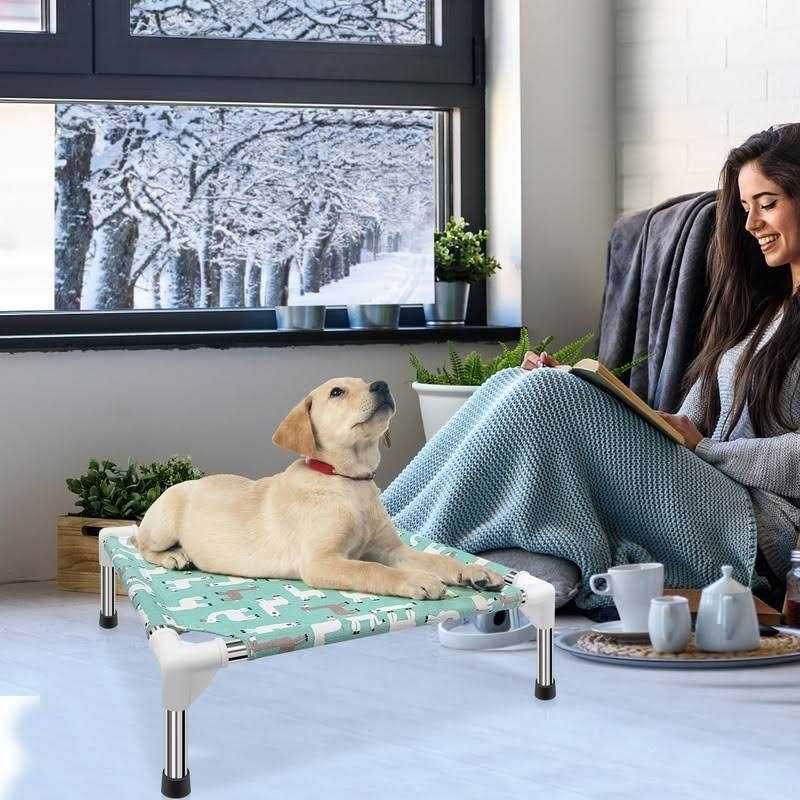Modorki Elevated Dog Bed Pet cot for Small Dogs, Indoor and Outdoor Use for Small Pets - Pet Supplies online store