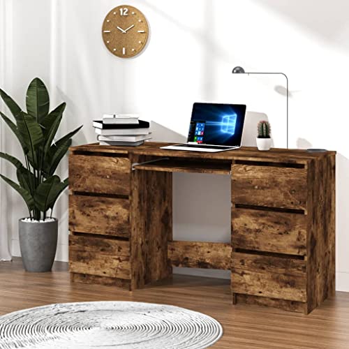 Office Desks Writing Desk Smoked Oak 55.1