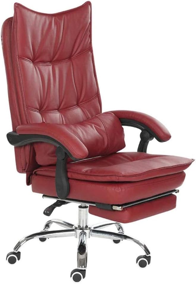 CHCDP Reclining Office Chair with Lumbar Support Ergonomic Adjustable Seat Height and Back Recline Desk and Task Chair (Color : White-Dinosaur Doodle4)