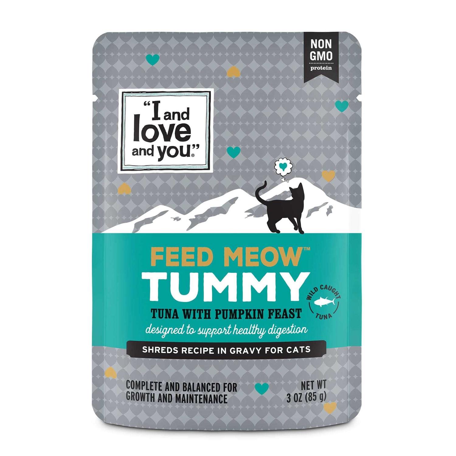I and love and you Feed Meow Wet Cat Food, Tummy Formula with Tuna and Pumpkin - Pet Supplies online store
