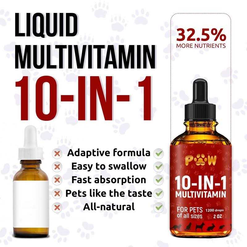 10 In 1 Cat & Dog Multivitamin Hip & Joint Vitamins for Dogs Vitamins c D B1-12 - Pet Supplies online store