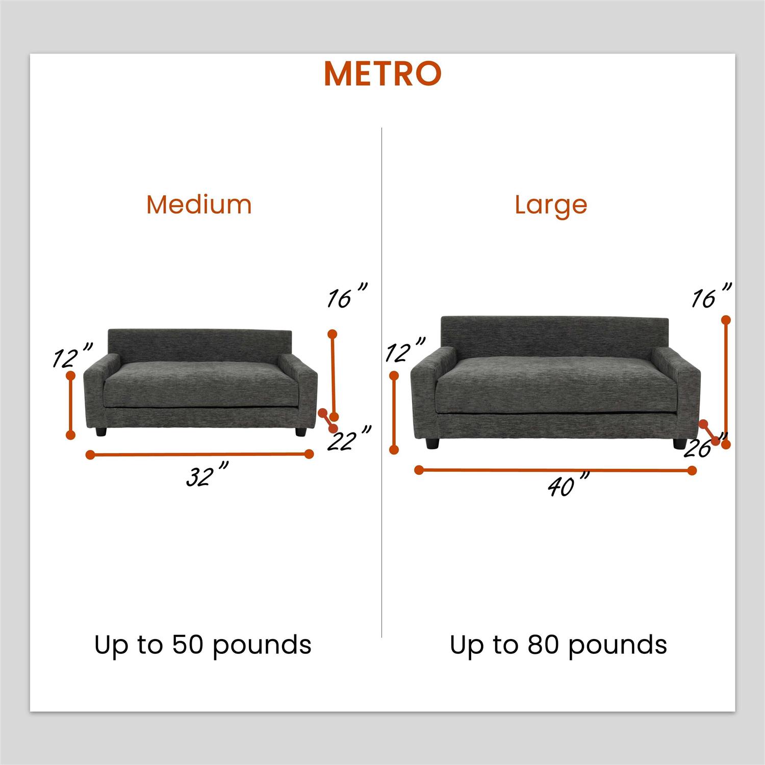 Club Nine Pets Metro Orthopedic Dog Bed - Pet Supplies online store