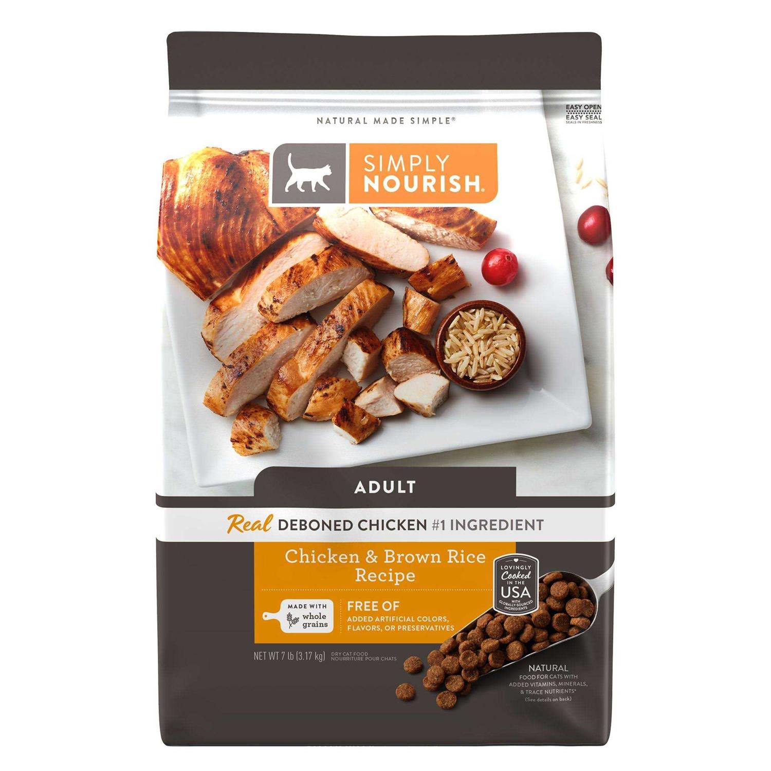 Simply Nourish Original Cat Dry Food Chicken and Brown Rice - Pet Supplies online store