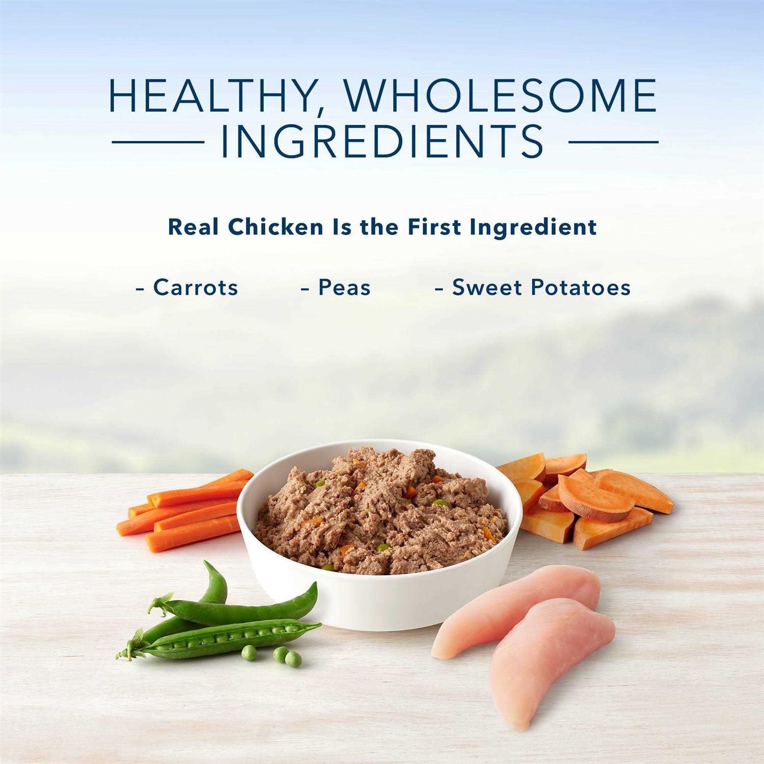 Blue Buffalo Homestyle Recipe Puppy Chicken Dinner Wet Dog Food - Pet Supplies online store