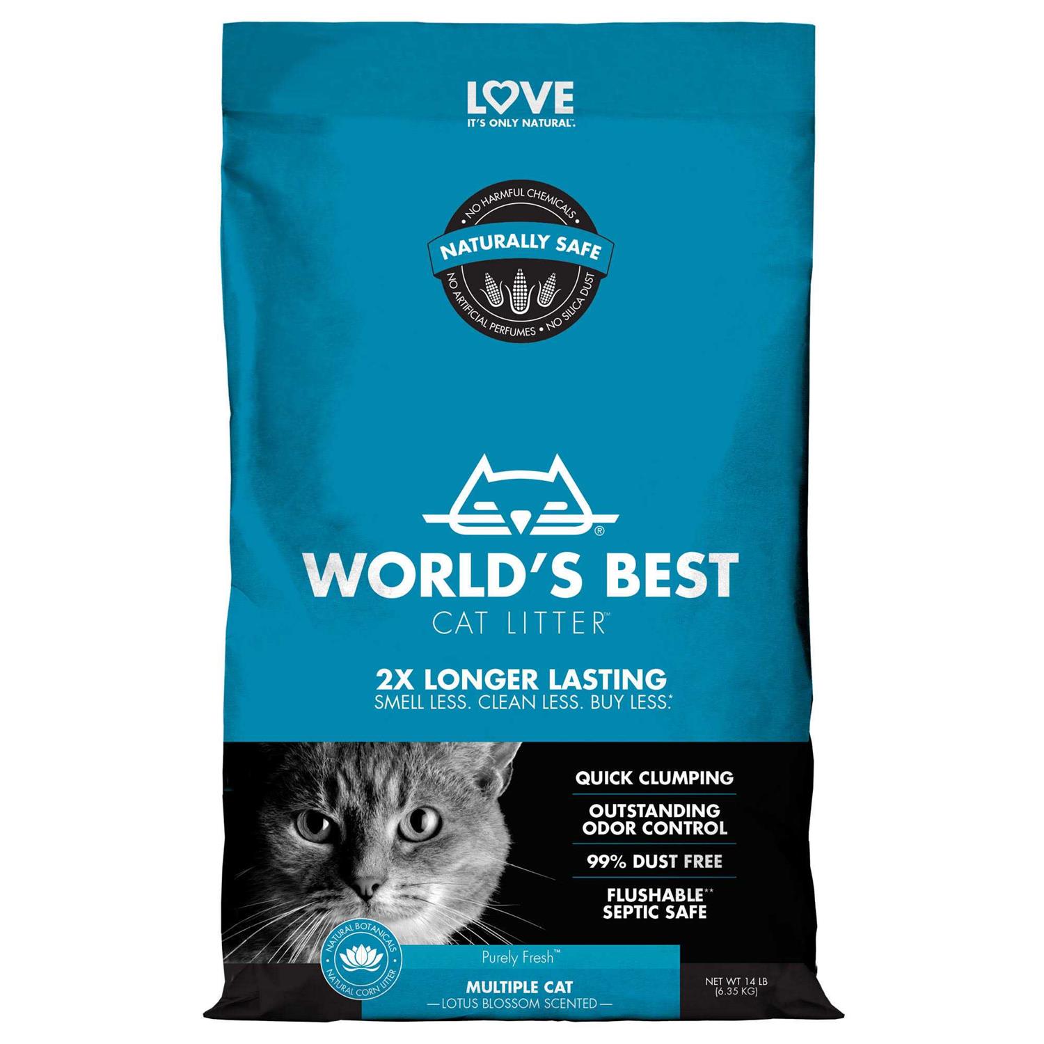 World's Best Cat Litter Multiple Cat Lotus Blossom Scented - Pet Supplies online store