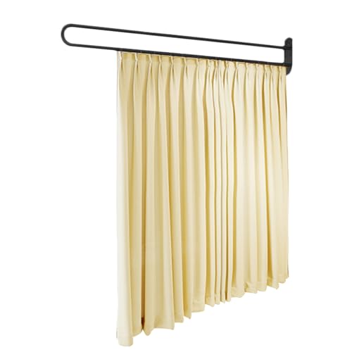 1 Set Room Divider Curtains for Hospital Beauty Clinic Between Beds, Tall 2m Privacy Partitions Cubicle Curtain/Drapes Panels with U Shaped Rail Metal Support Track, Modern Area Separator Screen