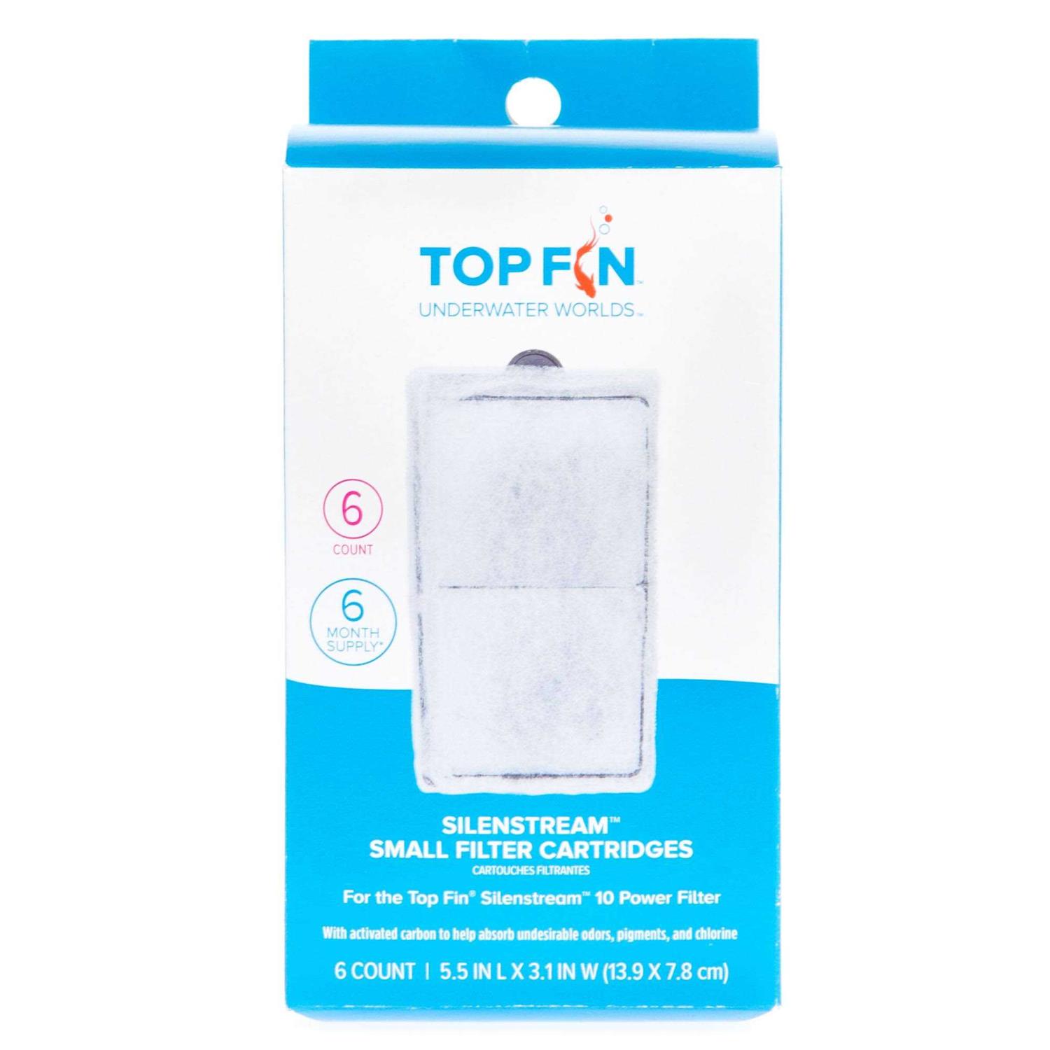 Top Fin Silenstream PF-S Small Filter Cartridges Refill for PF10 Power Filters - Pet Supplies online store