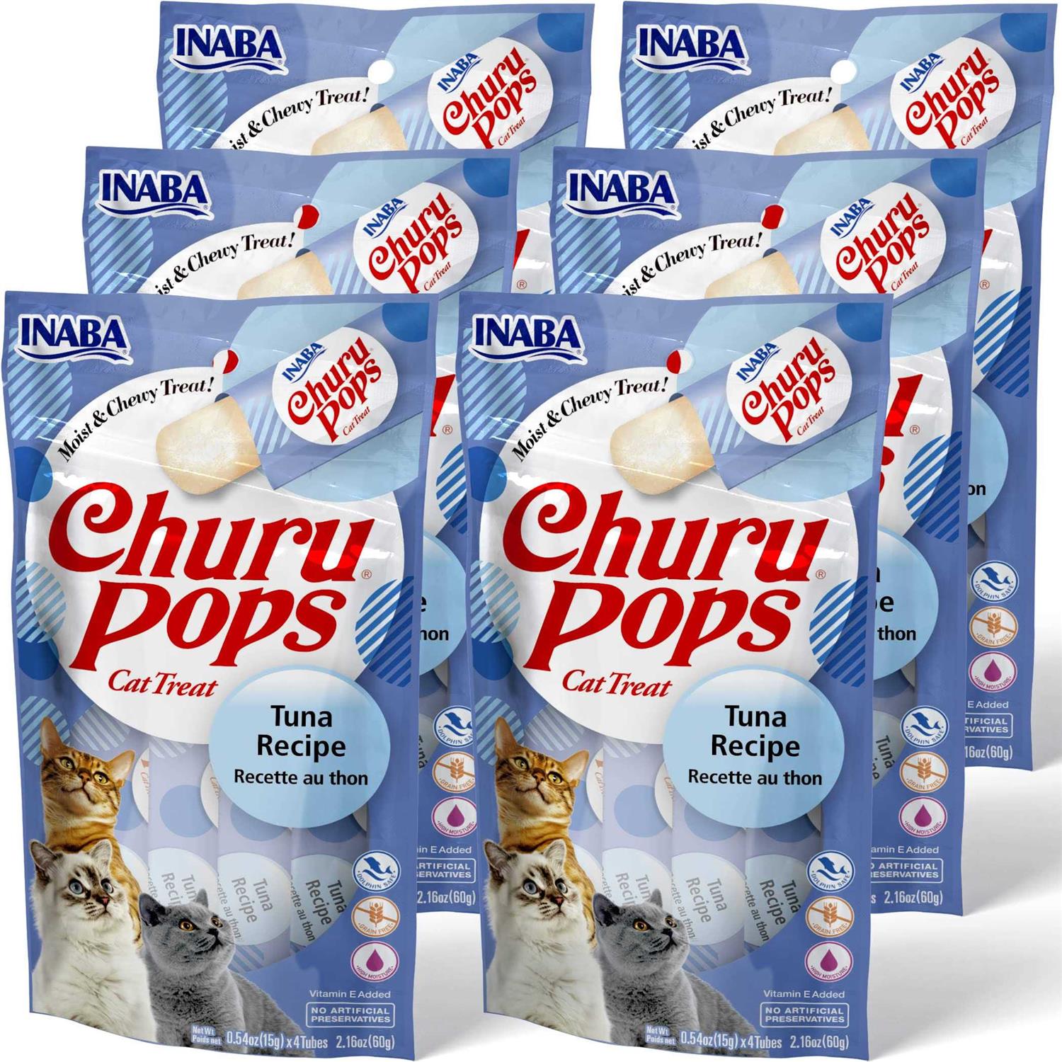 Inaba Churu Pops Moist & Chewy Tuna Recipe Lickable Cat Treats - Pet Supplies online store