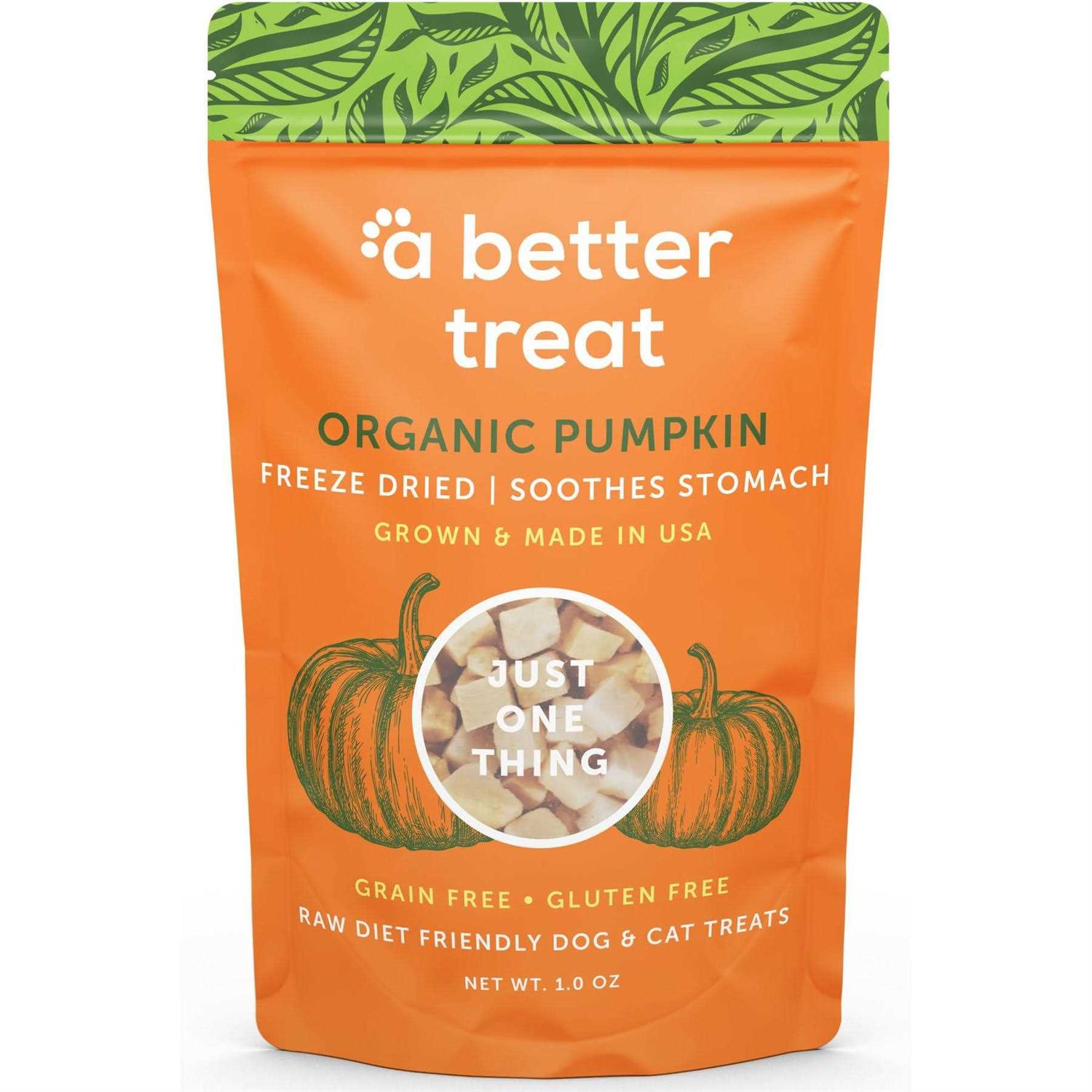 A Better Treat Pumpkin Organic Freeze-Dried Dog & Cat Treats - Pet Supplies online store